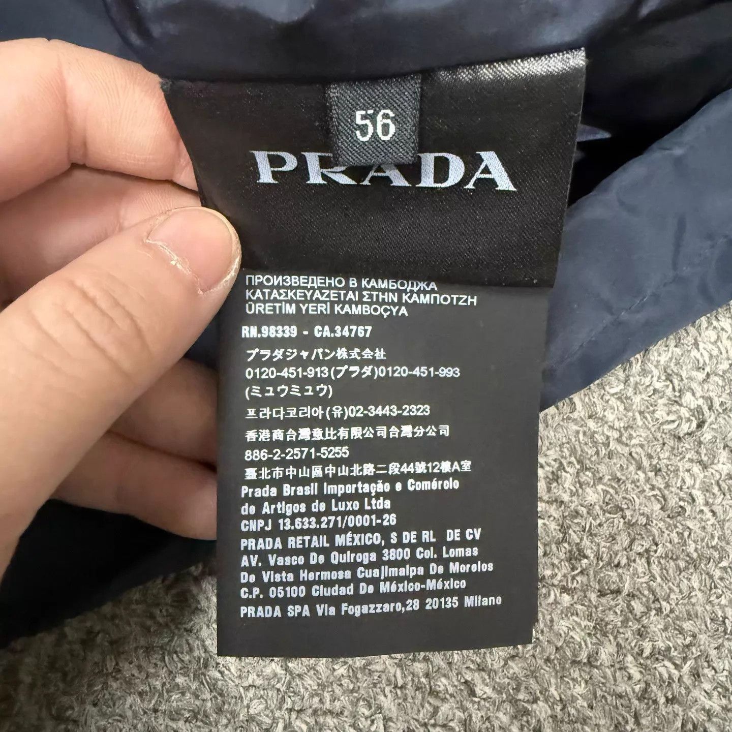 Prada Blue Hooded Lightweight Jacket XL Size US XL / EU 56 / 4 - 4 Thumbnail