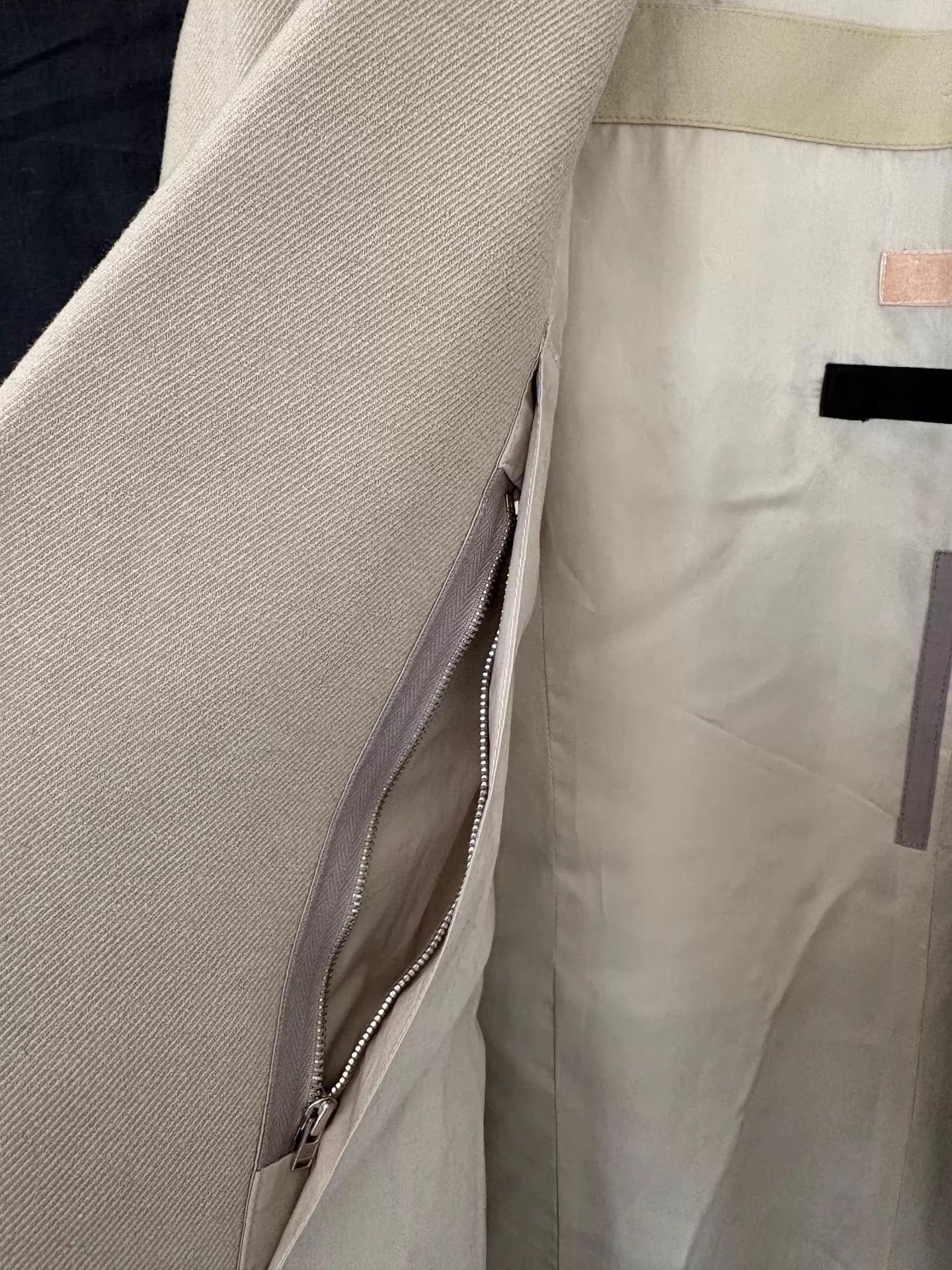 Rick Owens Beige Long Coat - Size M Size US M / EU 48-50 / 2 - 8 Thumbnail
