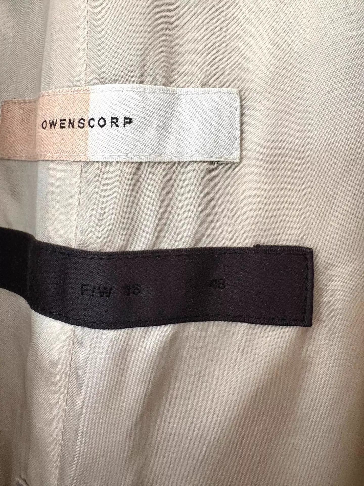 Rick Owens Beige Long Coat - Size M Size US M / EU 48-50 / 2 - 7 Thumbnail