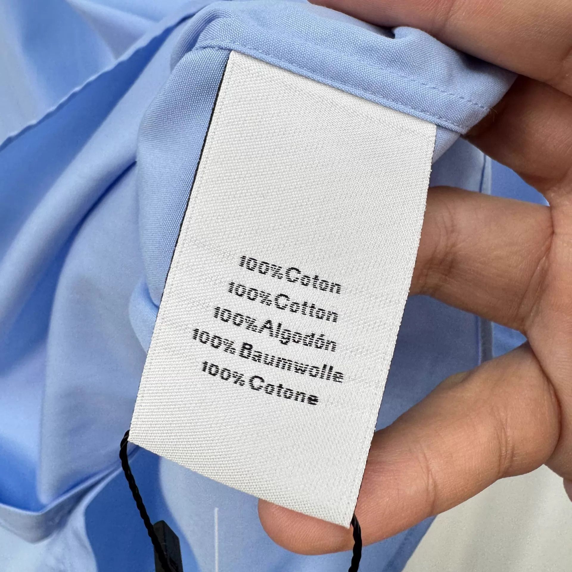 Hermes Blue Long-Sleeve Button-Up Shirt Size L Size US L / EU 52-54 / 3 - 6 Thumbnail