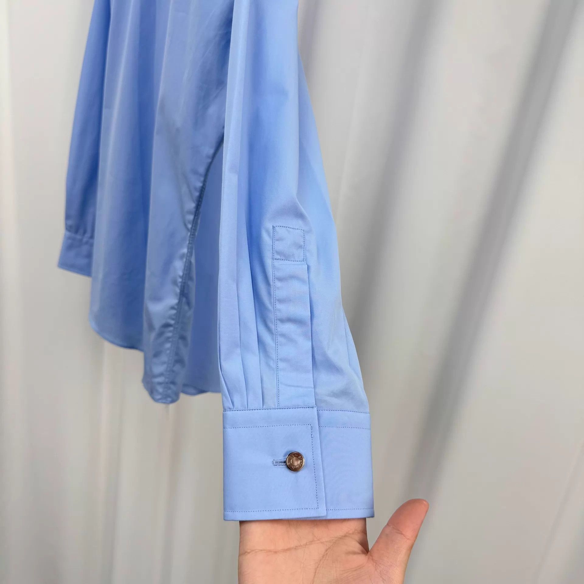 Hermes Blue Long-Sleeve Button-Up Shirt Size L Size US L / EU 52-54 / 3 - 4 Thumbnail