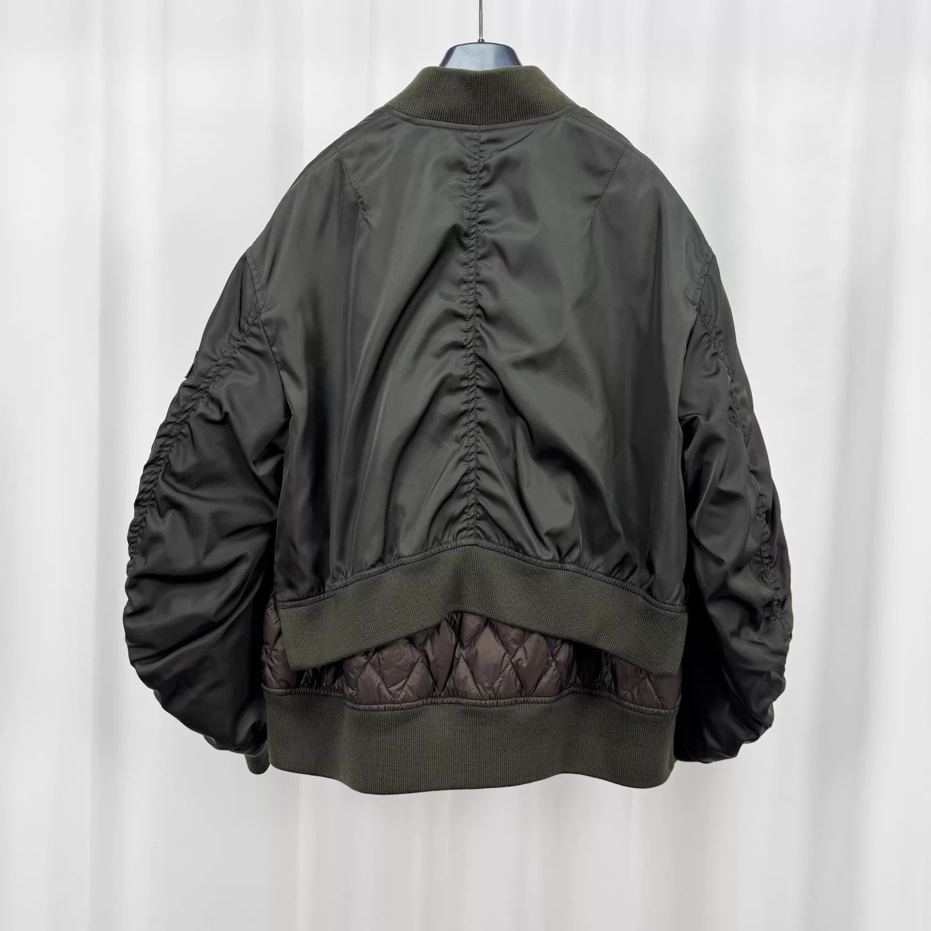 Moncler Black Bomber Jacket with Zip Closure Size US XS / EU 42 / 0 - 2 Thumbnail