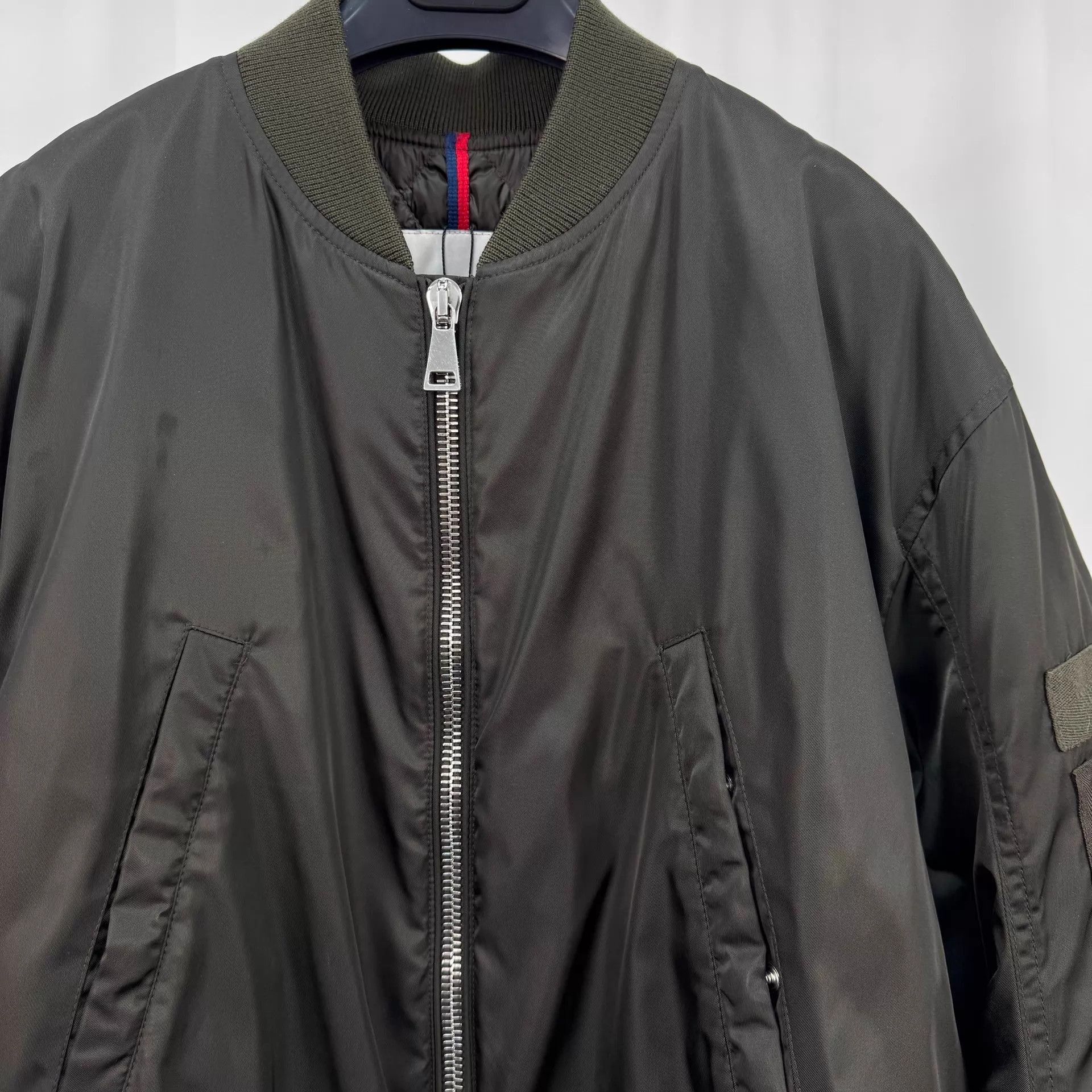 Moncler Black Bomber Jacket with Zip Closure Size US XS / EU 42 / 0 - 3 Thumbnail
