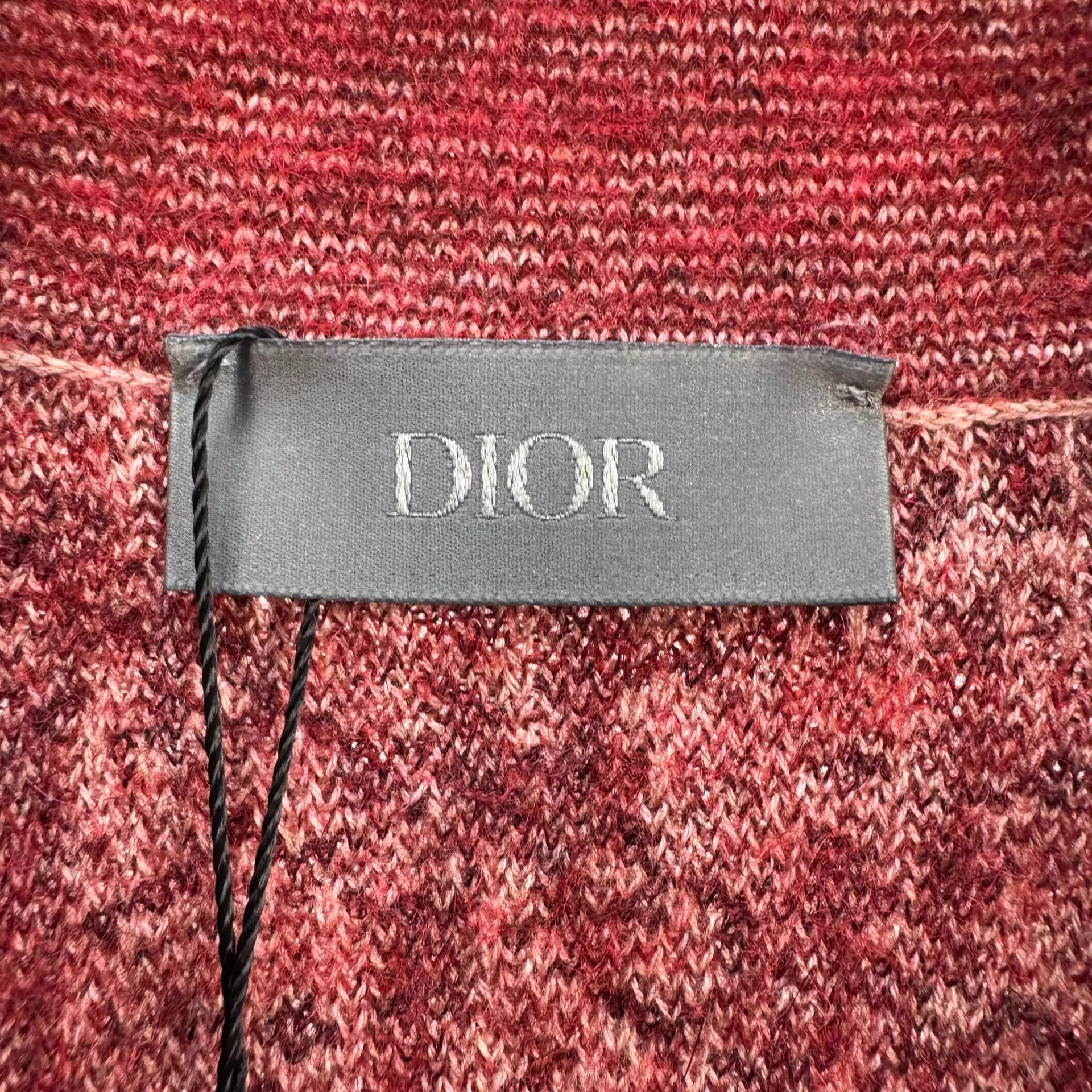 Dior Red Long Sleeve Patterned Shirt with Embroidered Character Size US M / EU 48-50 / 2 - 5 Thumbnail
