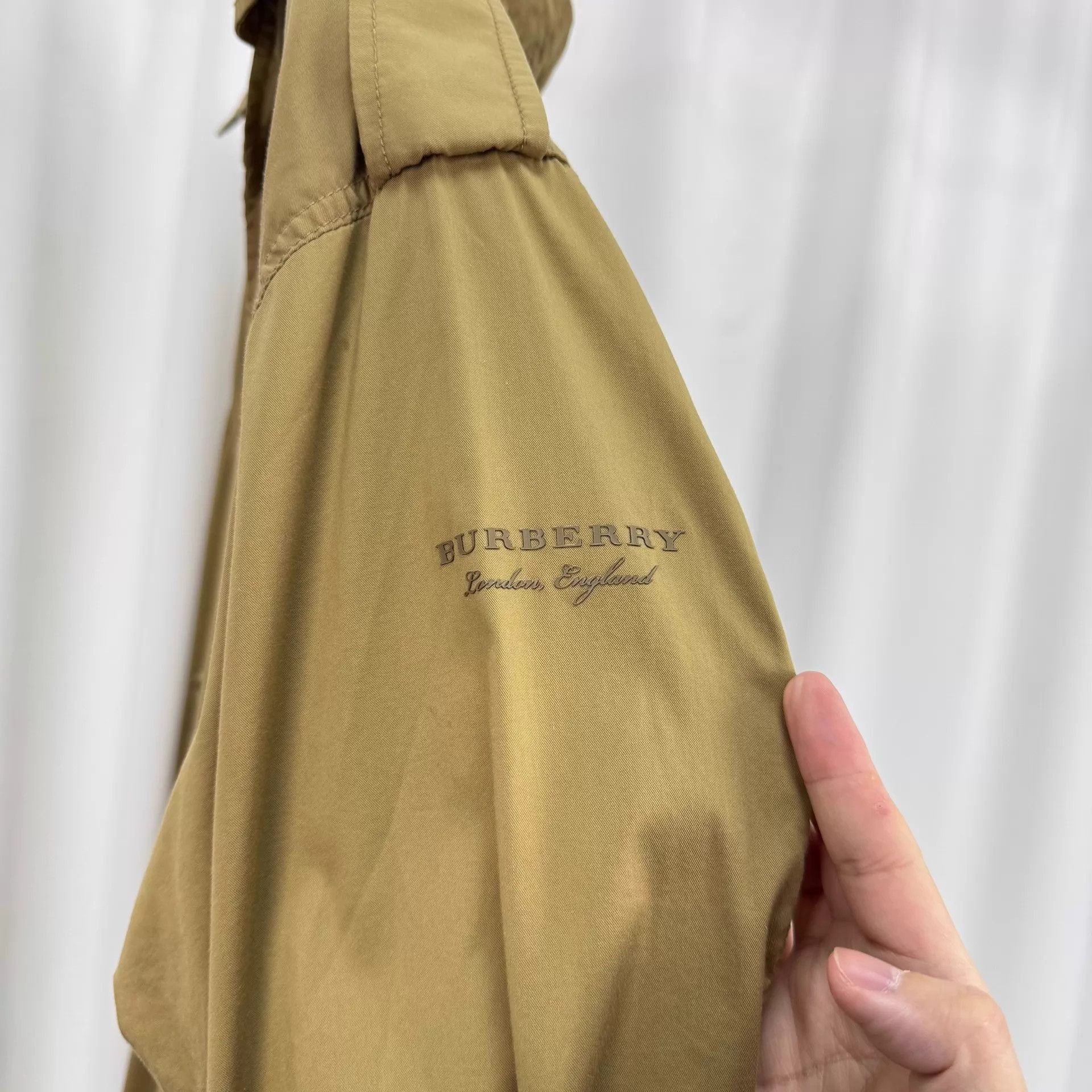 Burberry Beige Hooded Parka with Adjustable Waist - Size M Size US M / EU 48-50 / 2 - 5 Thumbnail