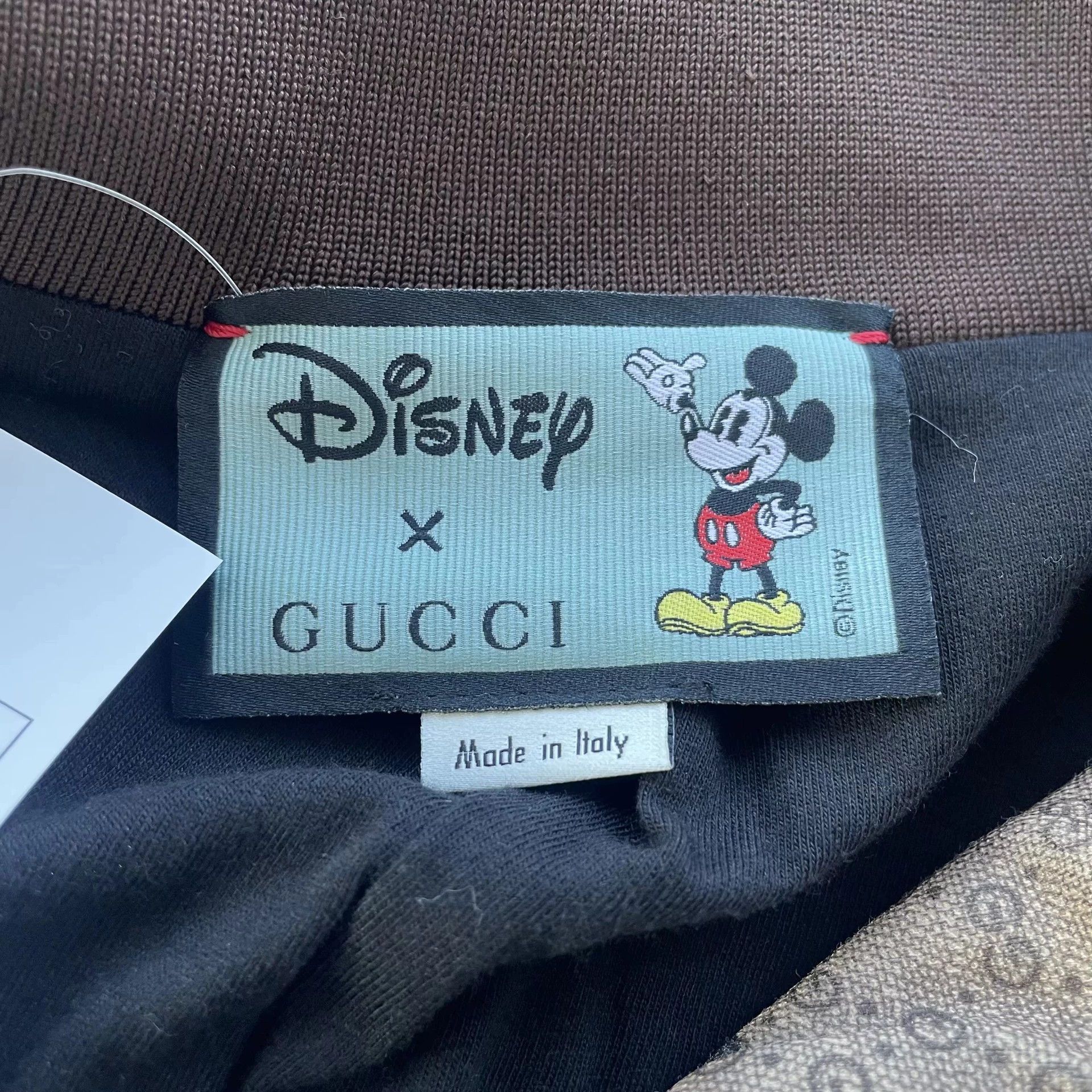 Gucci Brown Mickey Mouse Print Zip-Up Jacket XS Size US XS / EU 42 / 0 - 5 Thumbnail