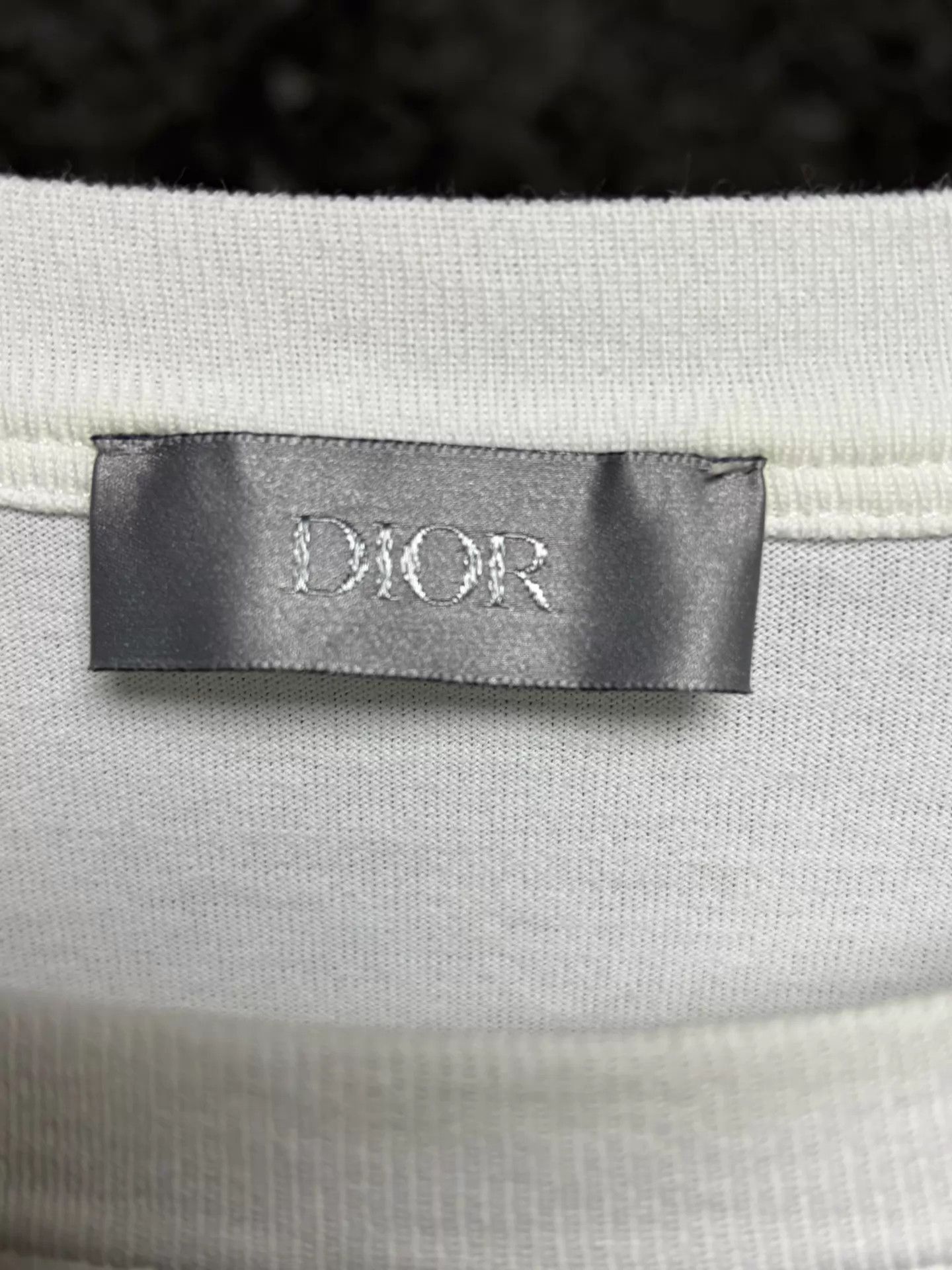 Dior White Short Sleeve T-Shirt with Embroidered Accents Size US L / EU 52-54 / 3 - 3 Thumbnail