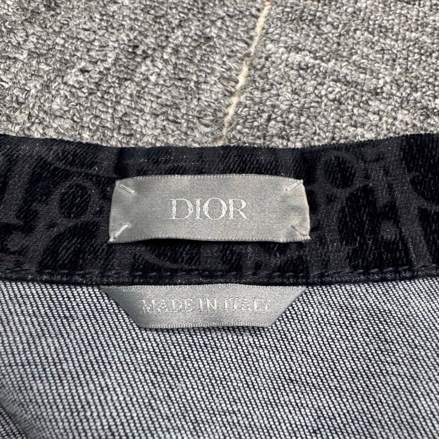 Dior Black Patterned Long-Sleeve Button-Up Shirt Size US L / EU 52-54 / 3 - 2 Thumbnail
