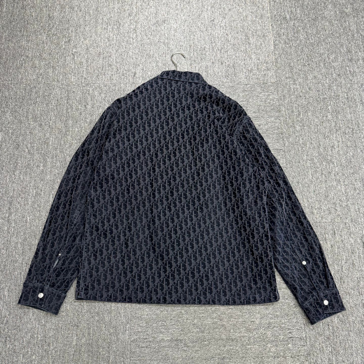 Dior Black Patterned Long-Sleeve Button-Up Shirt Size US L / EU 52-54 / 3 - 7 Thumbnail
