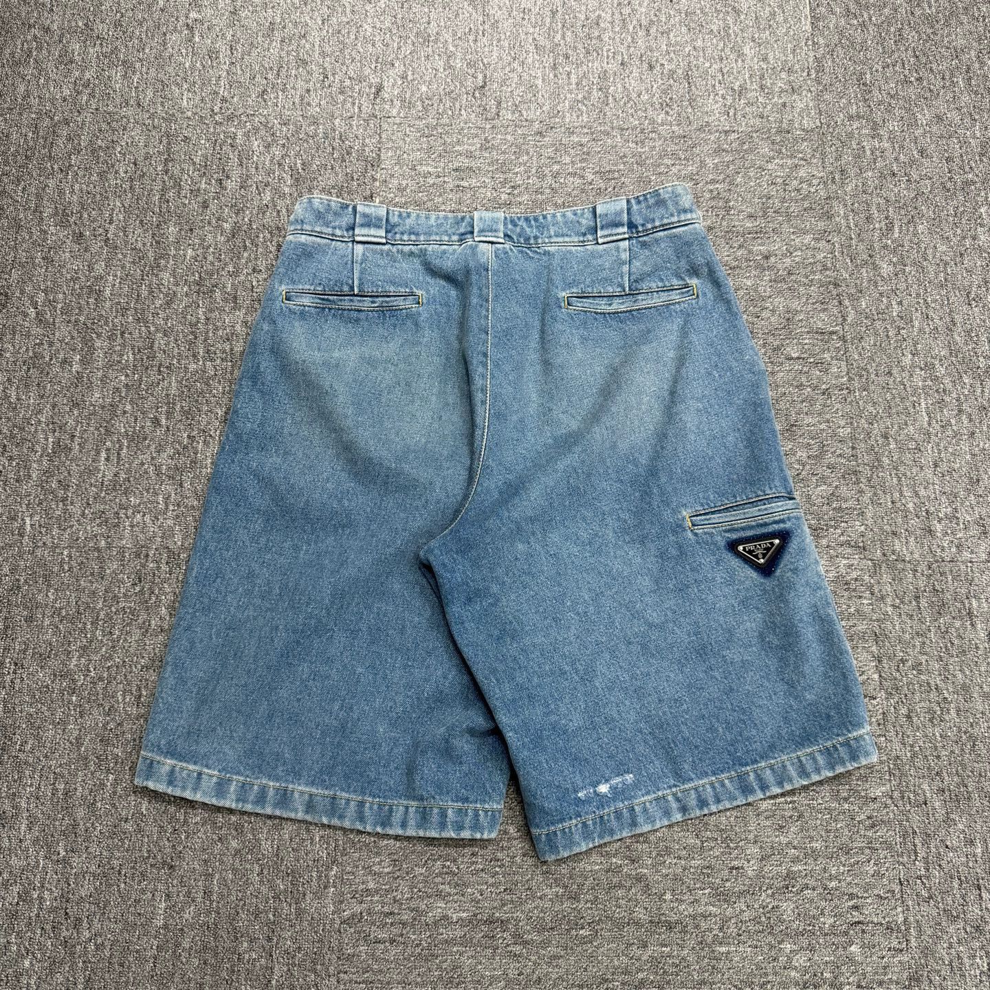 Prada Blue Denim Shorts Size 34 Size US 34 / EU 50 - 5 Thumbnail