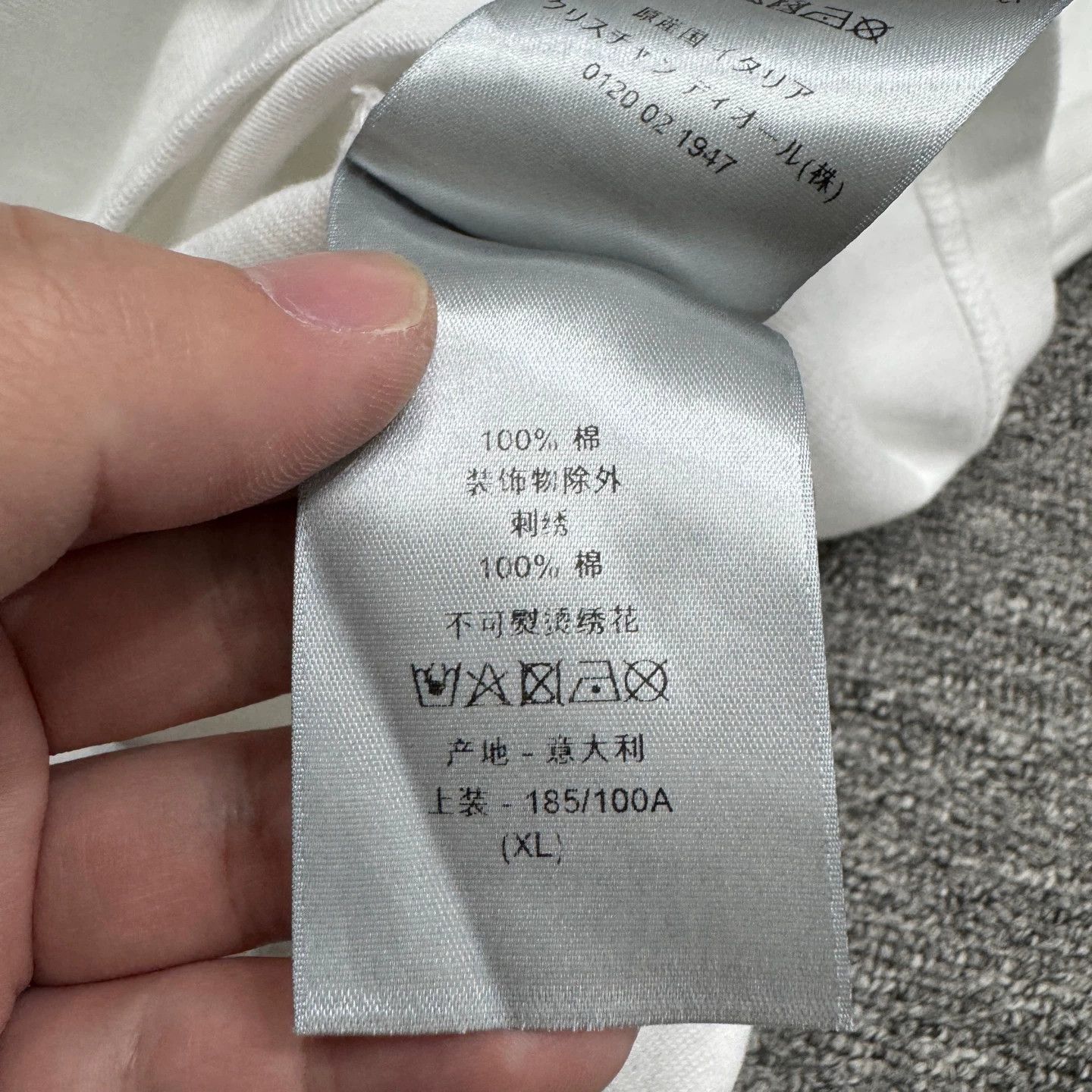 Dior White Short-Sleeve T-Shirt Size US XL / EU 56 / 4 - 4 Thumbnail