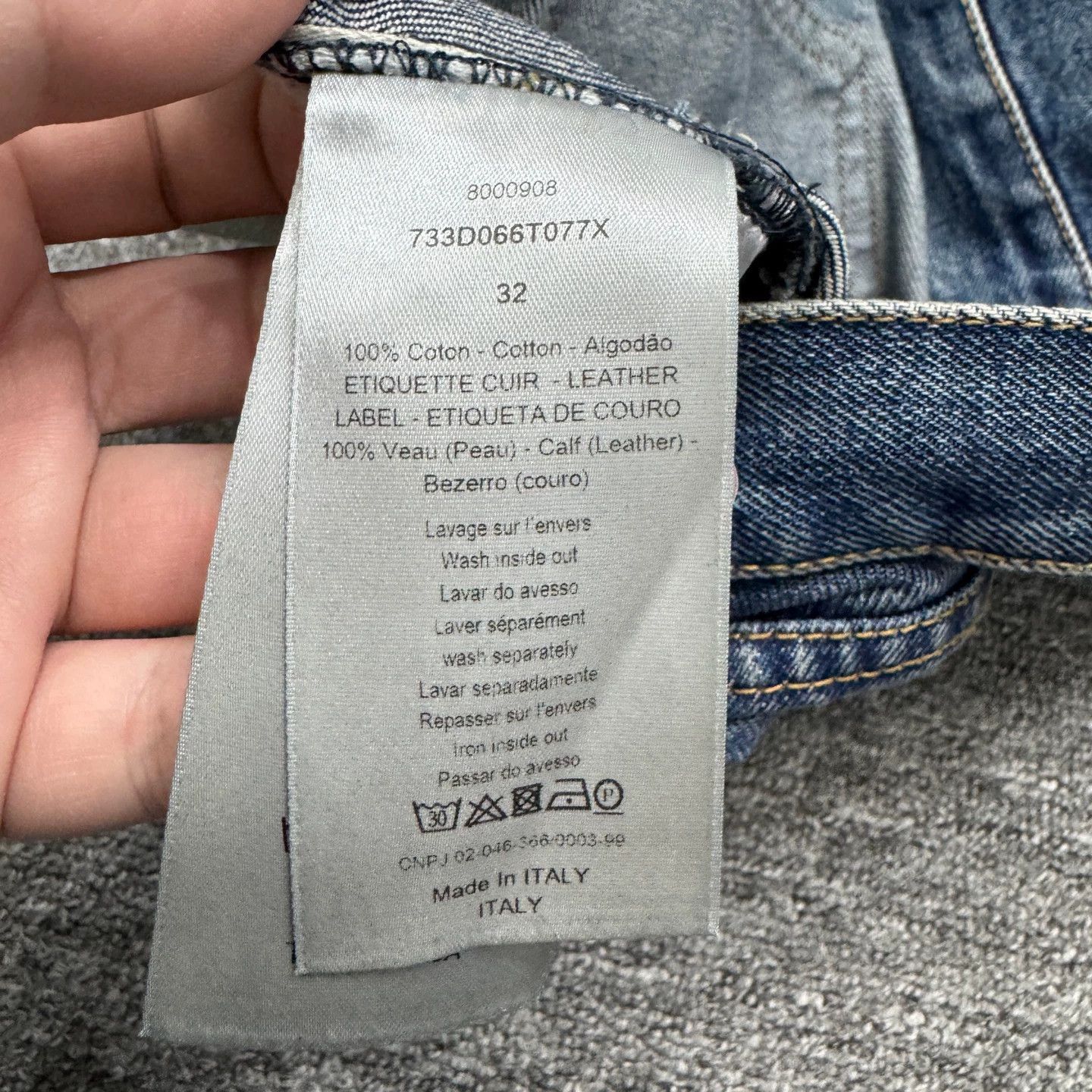 Dior Blue Denim Jeans Size US 32 / EU 48 - 3 Thumbnail