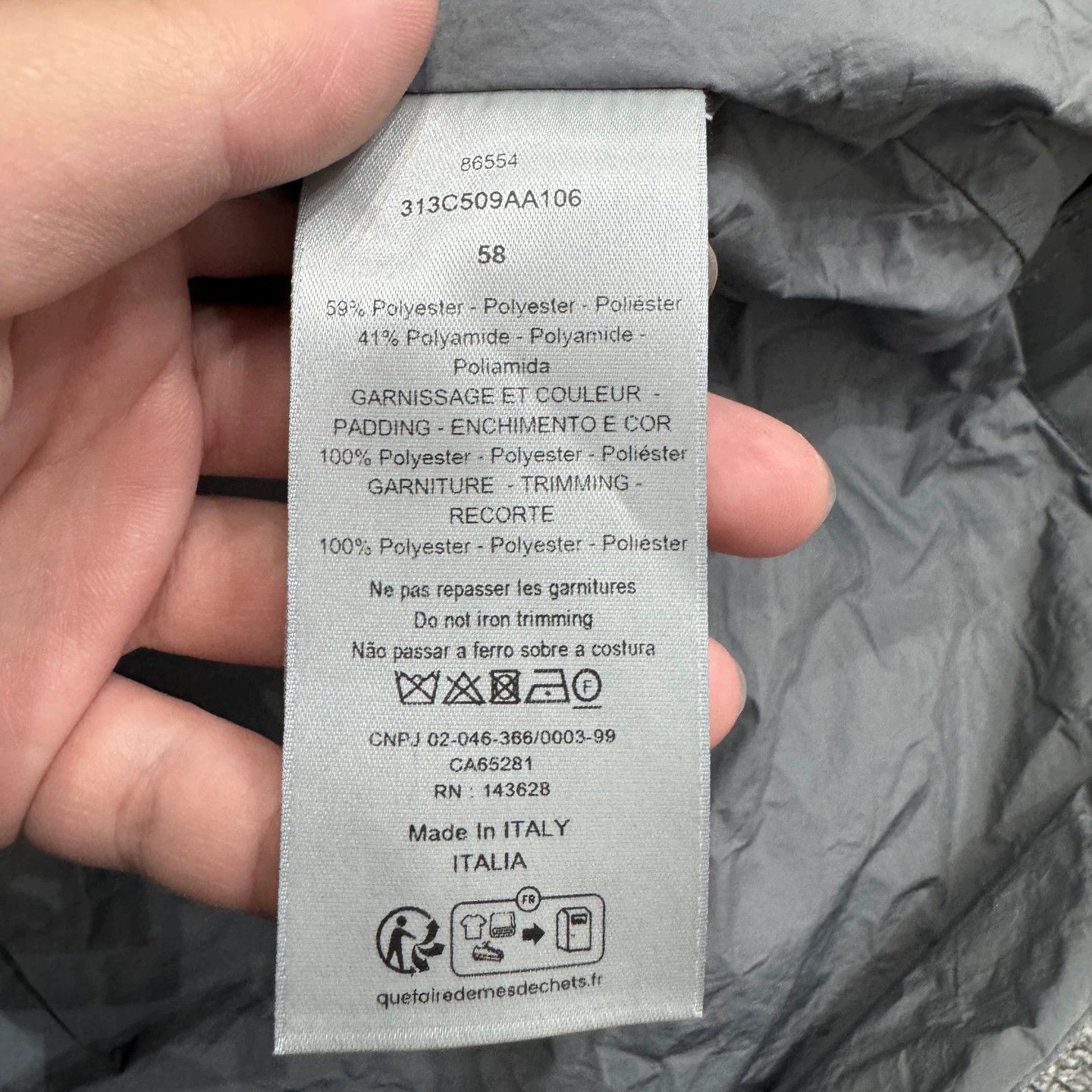 Dior Quilted Gray Light Jacket Size US XXL / EU 58 / 5 - 4 Thumbnail