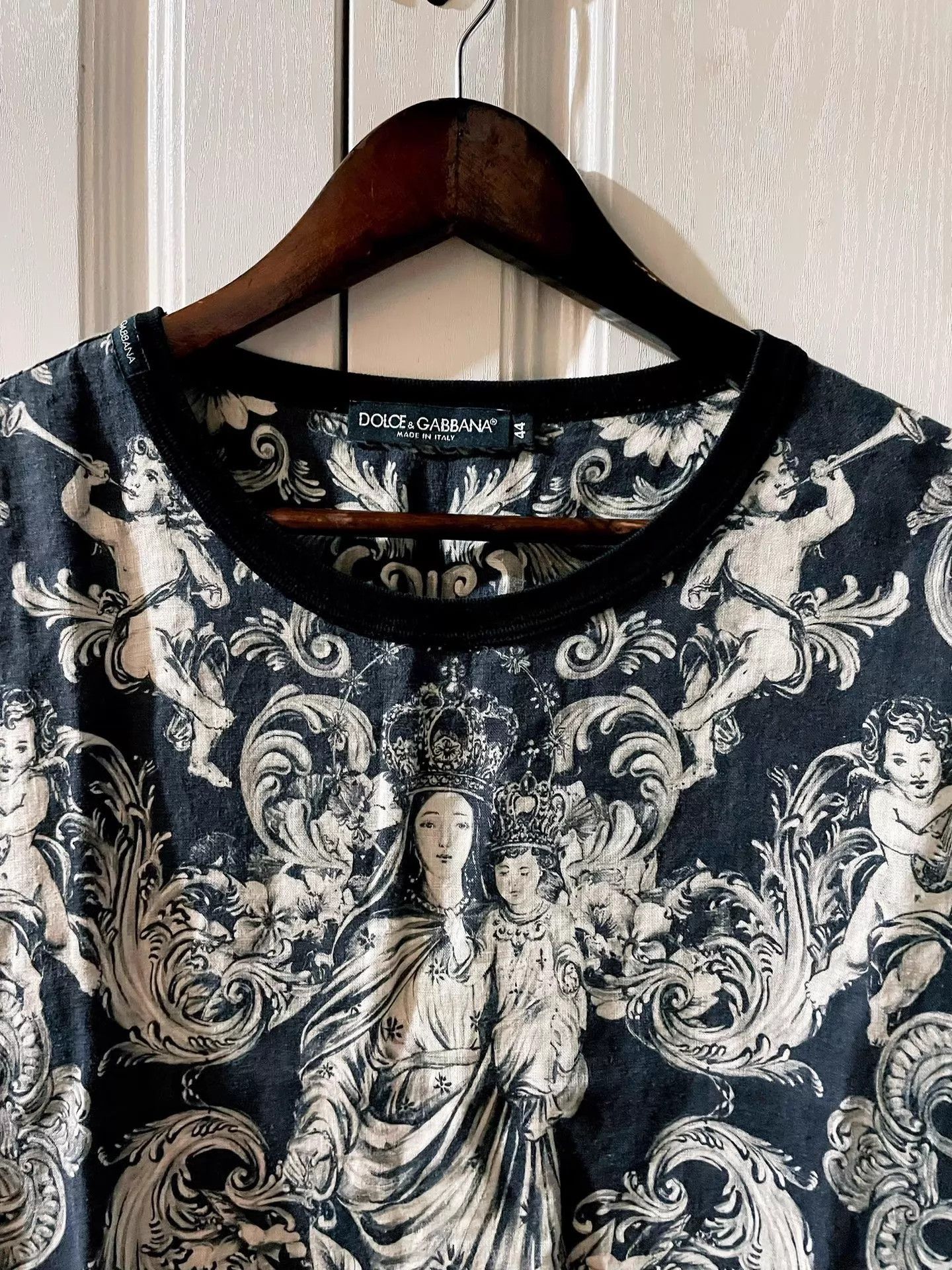 Dolce & Gabbana Black Short Sleeve Printed Shirt Size US S / EU 44-46 / 1 - 3 Thumbnail