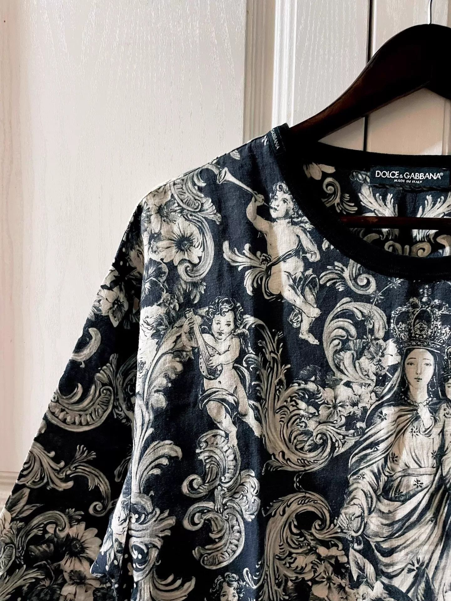 Dolce & Gabbana Black Short Sleeve Printed Shirt Size US S / EU 44-46 / 1 - 5 Thumbnail
