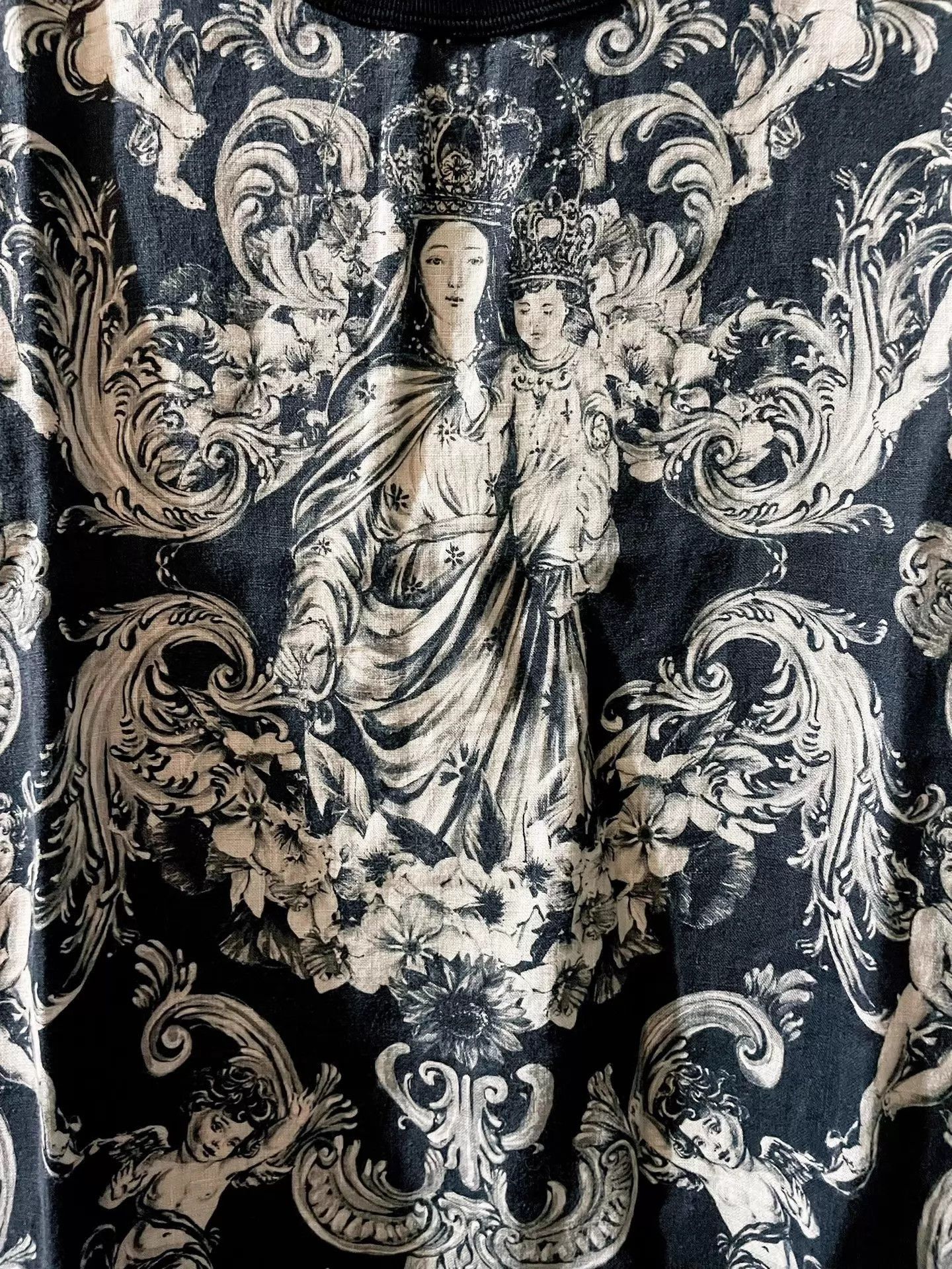 Dolce & Gabbana Black Short Sleeve Printed Shirt Size US S / EU 44-46 / 1 - 6 Thumbnail