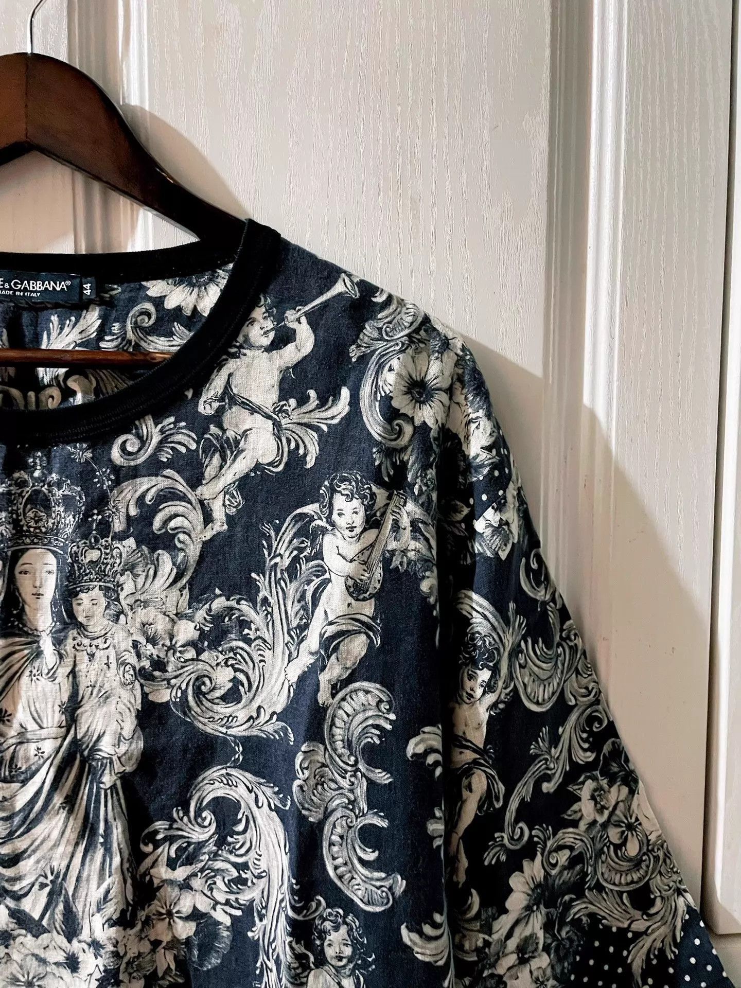 Dolce & Gabbana Black Short Sleeve Printed Shirt Size US S / EU 44-46 / 1 - 4 Thumbnail