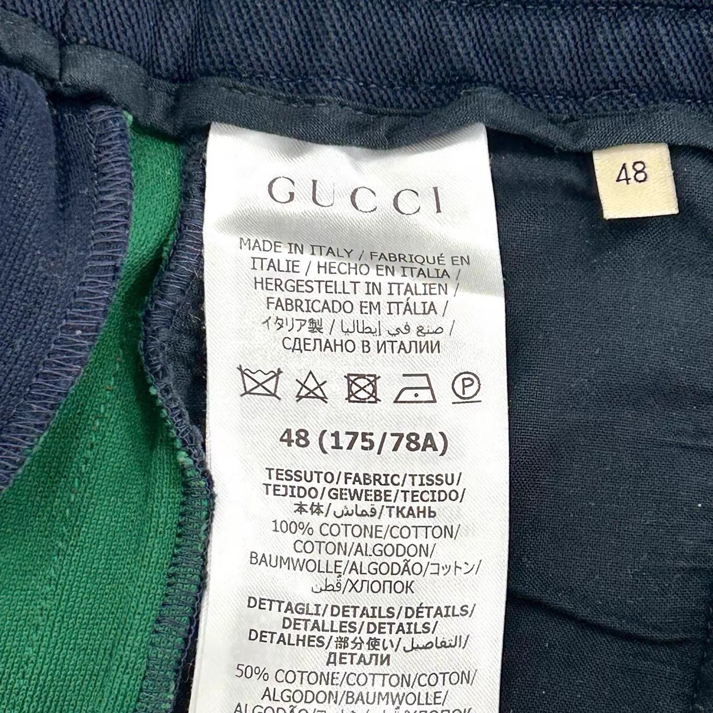 Gucci Blue Casual Pants with Side Stripes Size 32 Size US 32 / EU 48 - 4 Thumbnail
