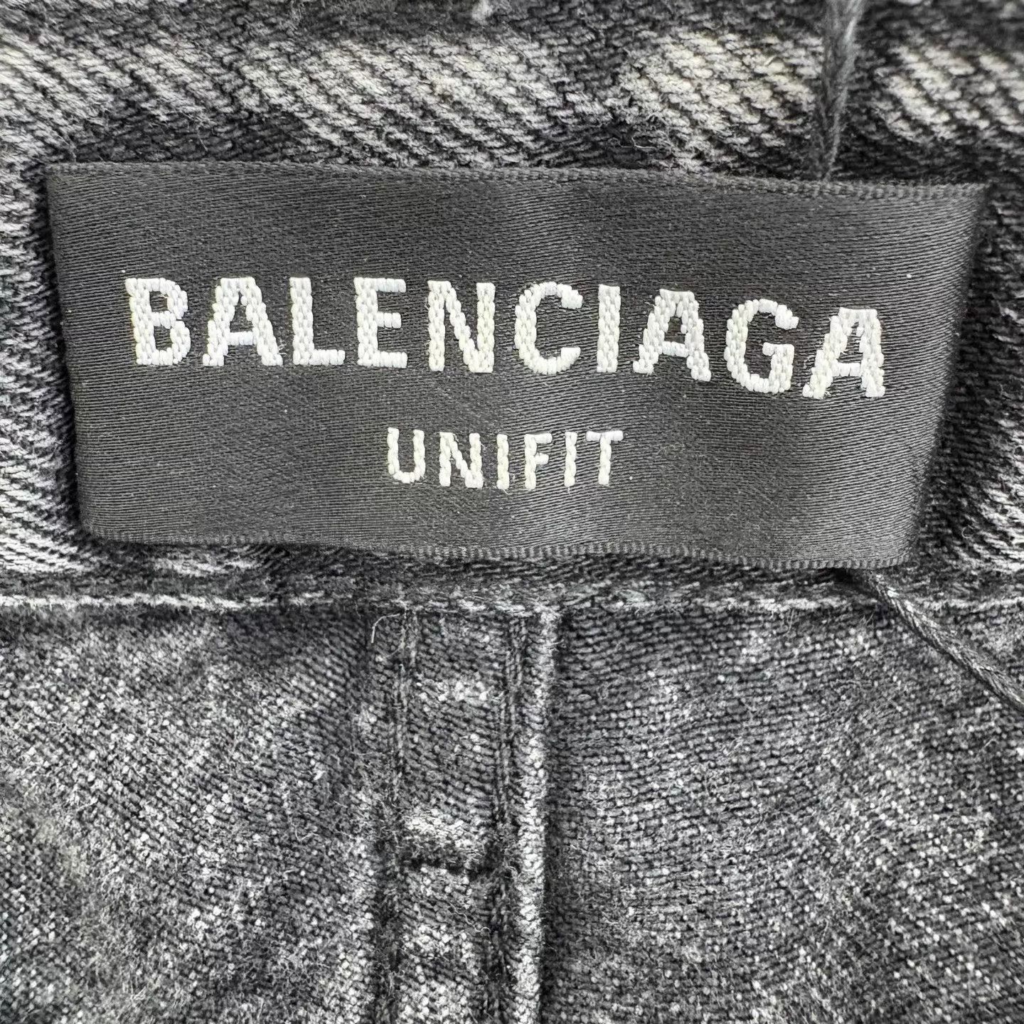 Balenciaga Black Denim Straight-Leg Pants Size 28 Size US 28 / EU 44 - 3 Thumbnail