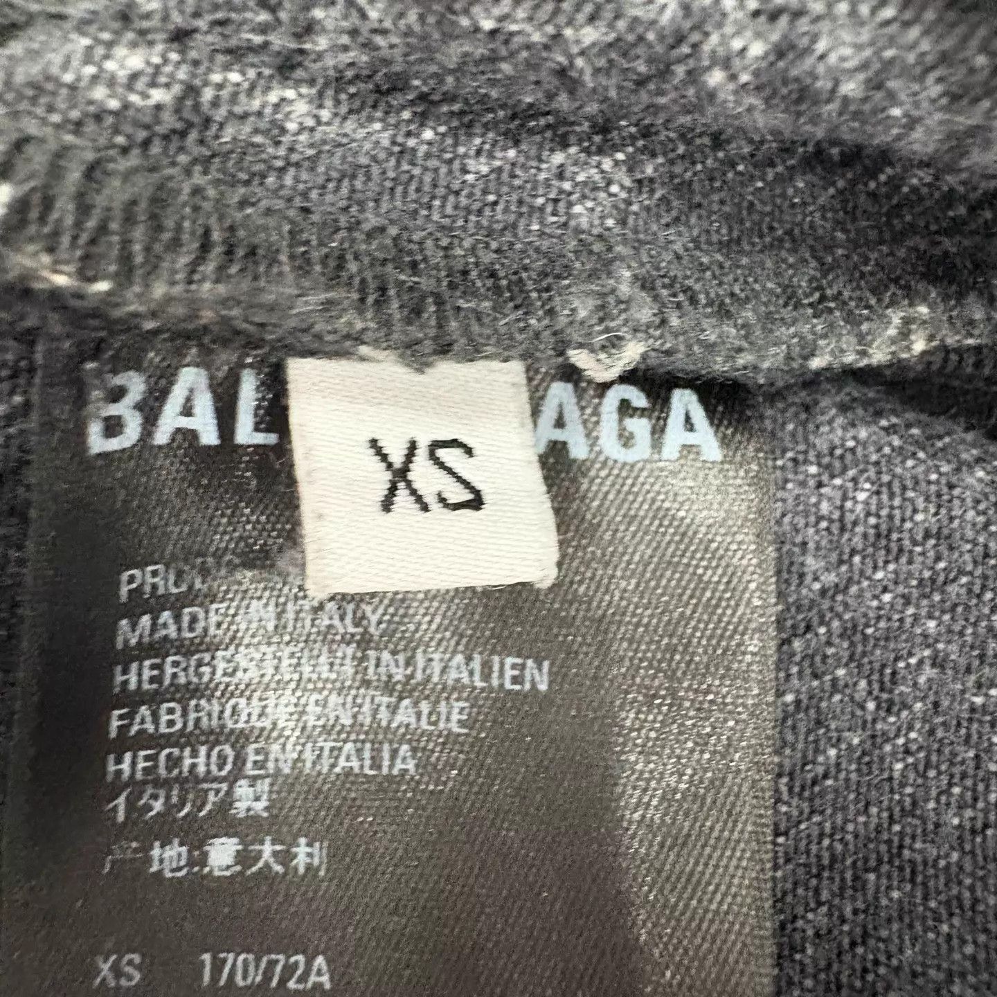 Balenciaga Black Denim Straight-Leg Pants Size 28 Size US 28 / EU 44 - 5 Thumbnail
