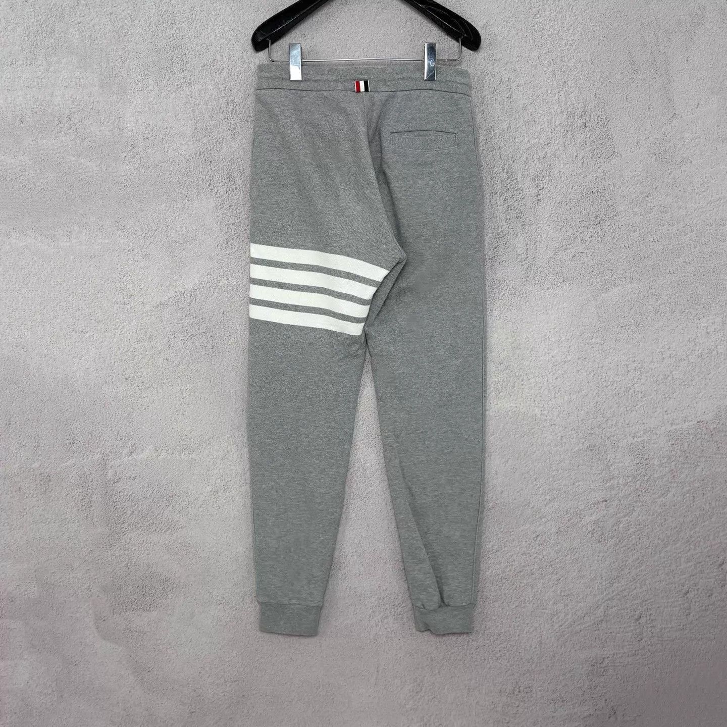 Thom Browne Gray Striped Sweatpants with Drawstring - Size 28 Size US 28 / EU 44 - 2 Thumbnail