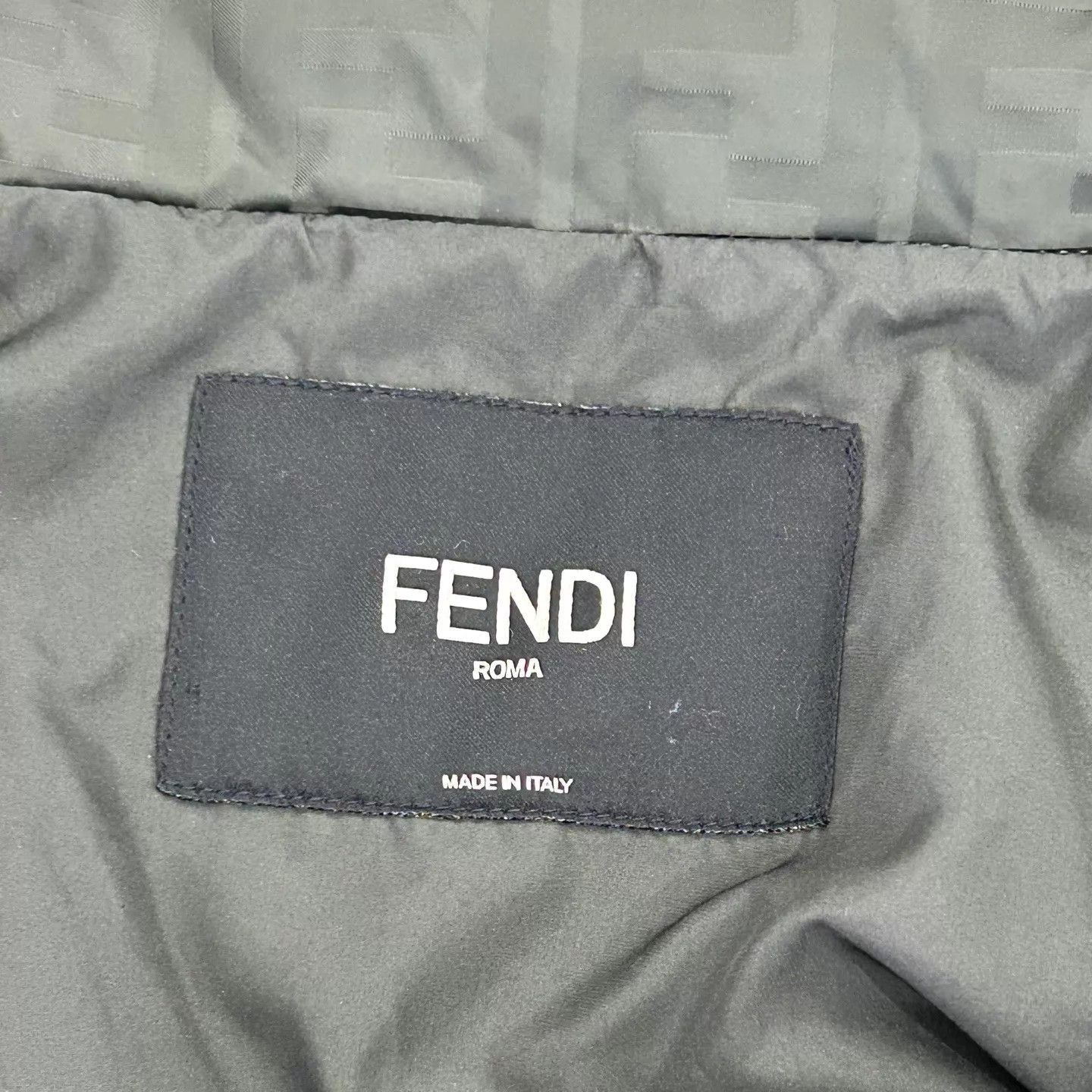 Fendi Green Patterned Zip-Up Bomber Jacket Size S Size US S / EU 44-46 / 1 - 3 Thumbnail