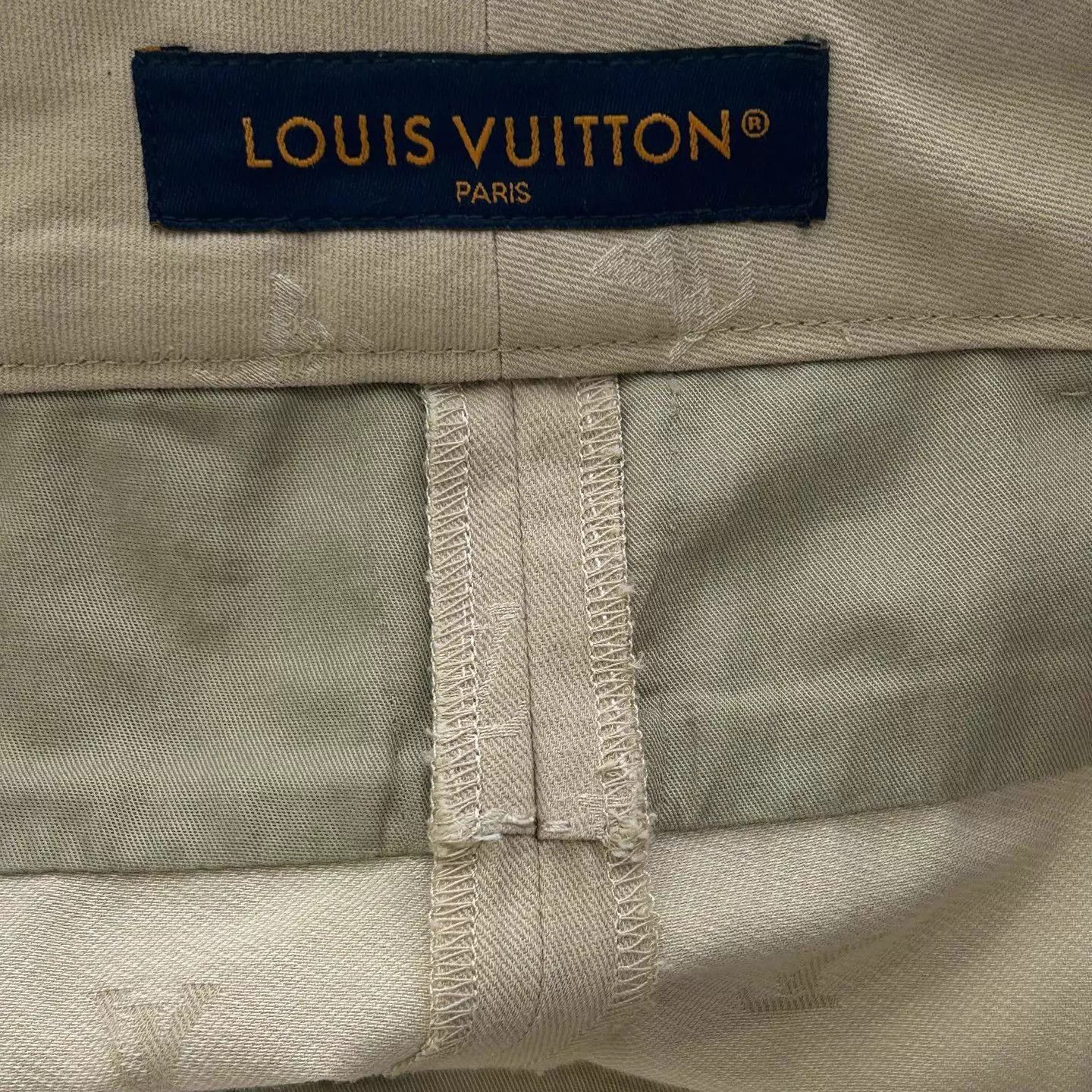 Louis Vuitton Beige Patterned Casual Pants Size 30 Size US 30 / EU 46 - 3 Thumbnail