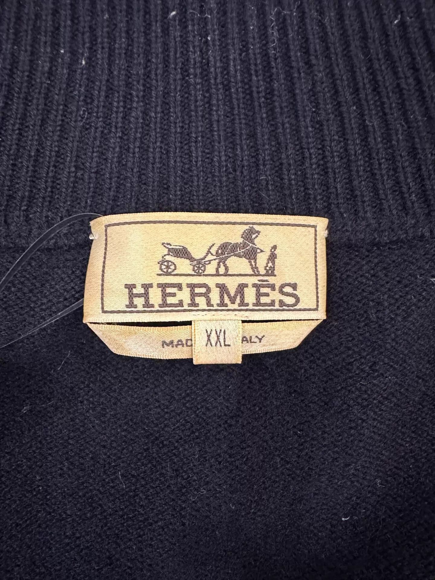 Hermes Blue Zip-Up High Neck Sweater - XXL Size US XXL / EU 58 / 5 - 5 Thumbnail