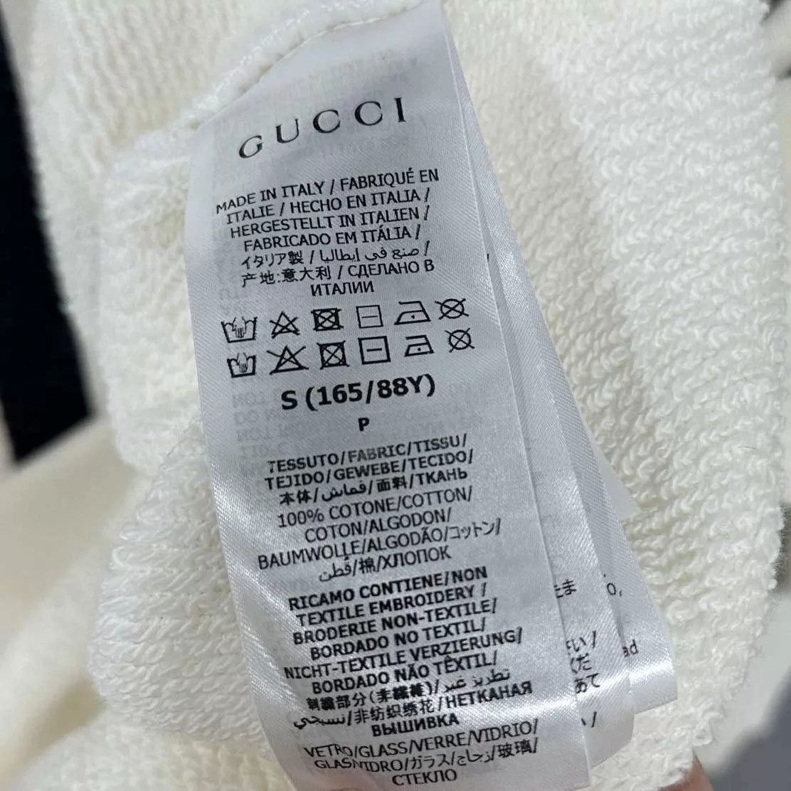 Gucci White Sequin Logo Long Sleeve Sweatshirt Size US S / EU 44-46 / 1 - 7 Thumbnail