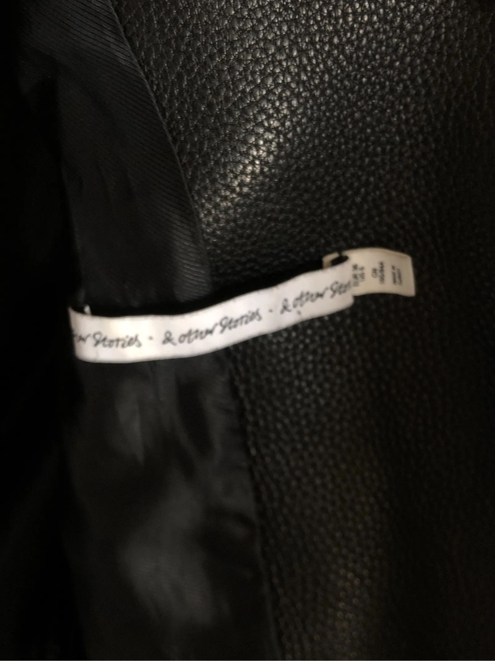 & Other Stories & Other Stories 383640 Leather Jacket Size XS / US 0-2 / IT 36-38 - 2 Thumbnail