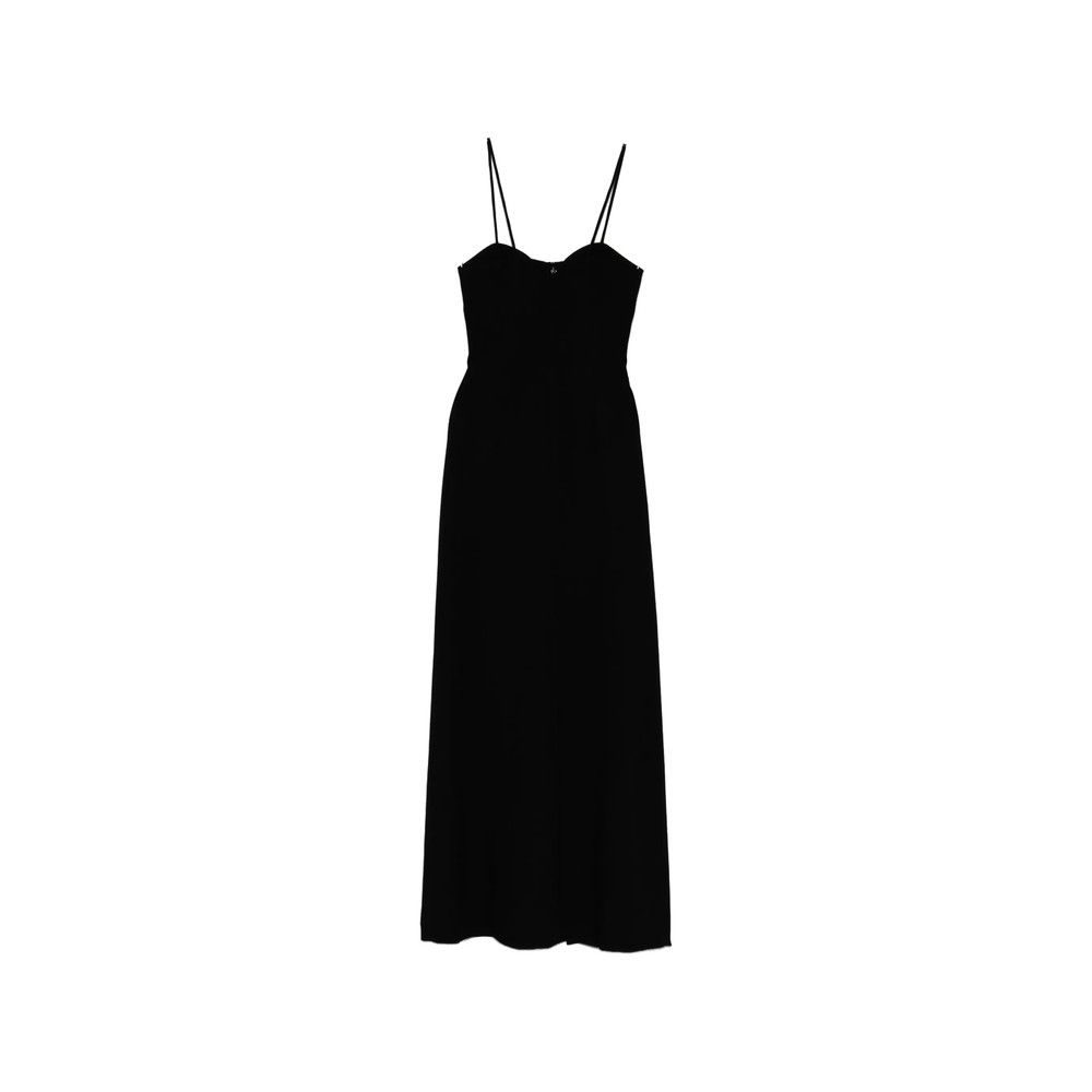 navy blue puff sleeve dress Berylove Women Navy Formal Dress with Puff Sleeves A Line Square Neck  Wedding Guest Dress