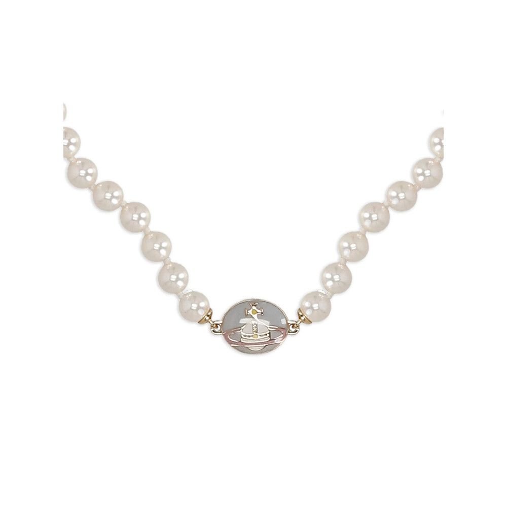 Vivienne Westwood Vivienne Westwood WHITE Necklaces Size ONE SIZE - 6 Thumbnail
