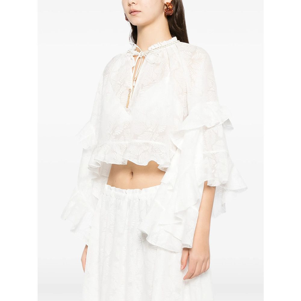 Zimmermann Zimmermann WHITE Tops - Blouses Size XS / US 0-2 / IT 36-38 - 4 Thumbnail