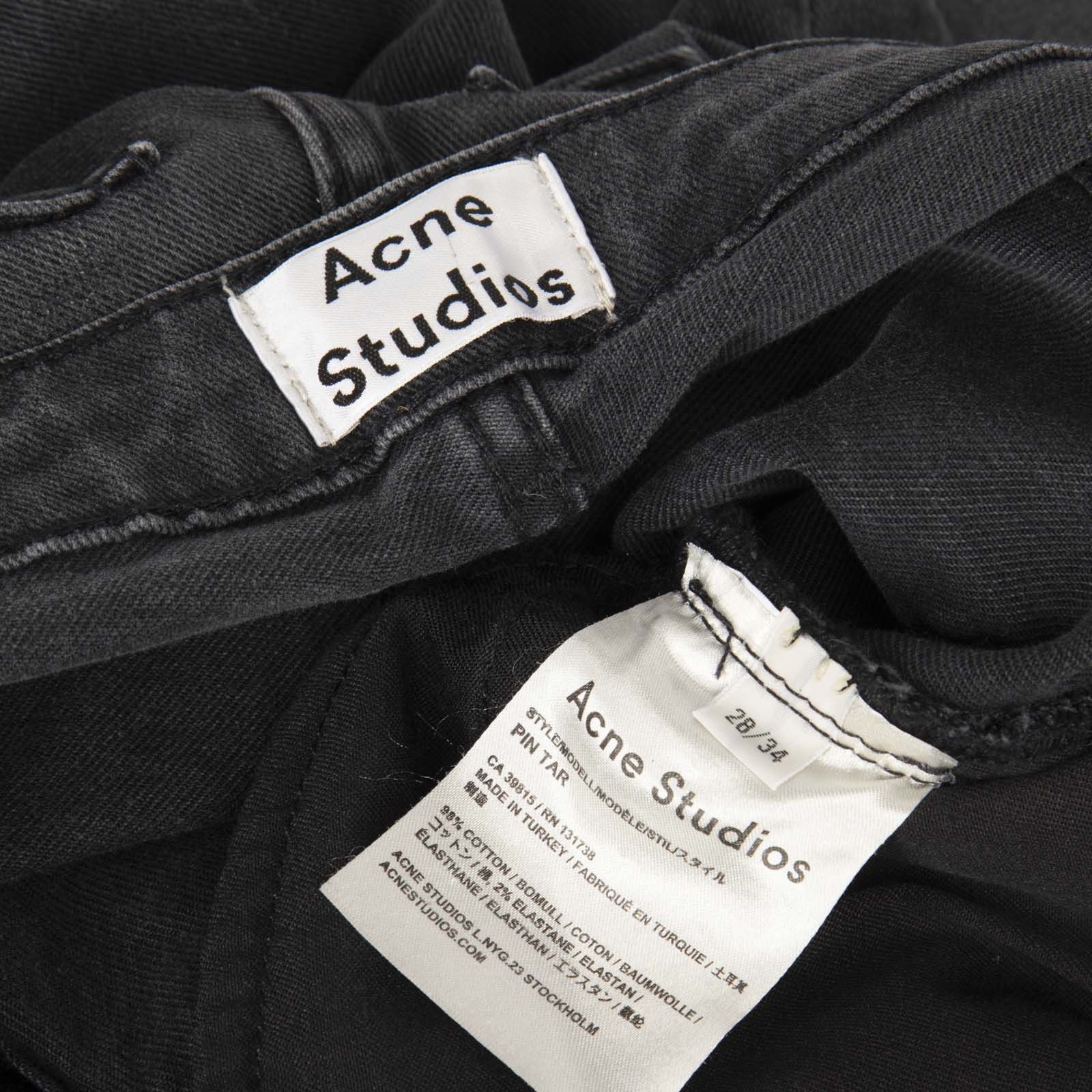 Acne Studios Grey Skinny Jeans Size 26" / US 2 / IT 38 - 4 Thumbnail