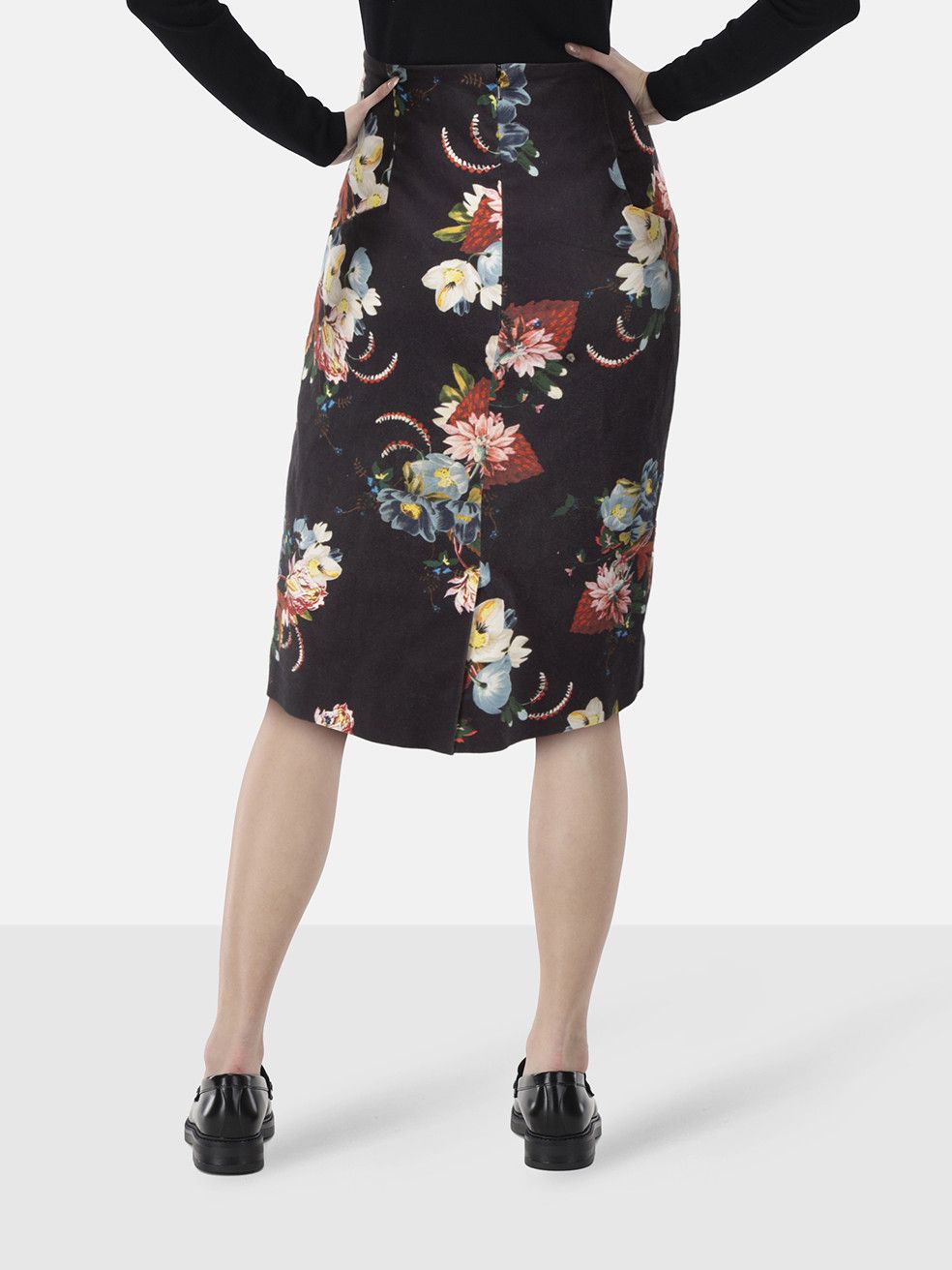 Erdem Floral Print Knee Length Skirt Size 30" / US 8 / IT 44 - 2 Thumbnail