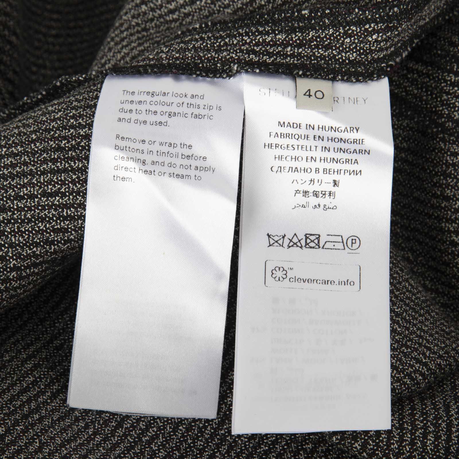 Stella McCartney Grey Straight Wool Trousers Size 27" / US 4 / IT 40 - 5 Thumbnail