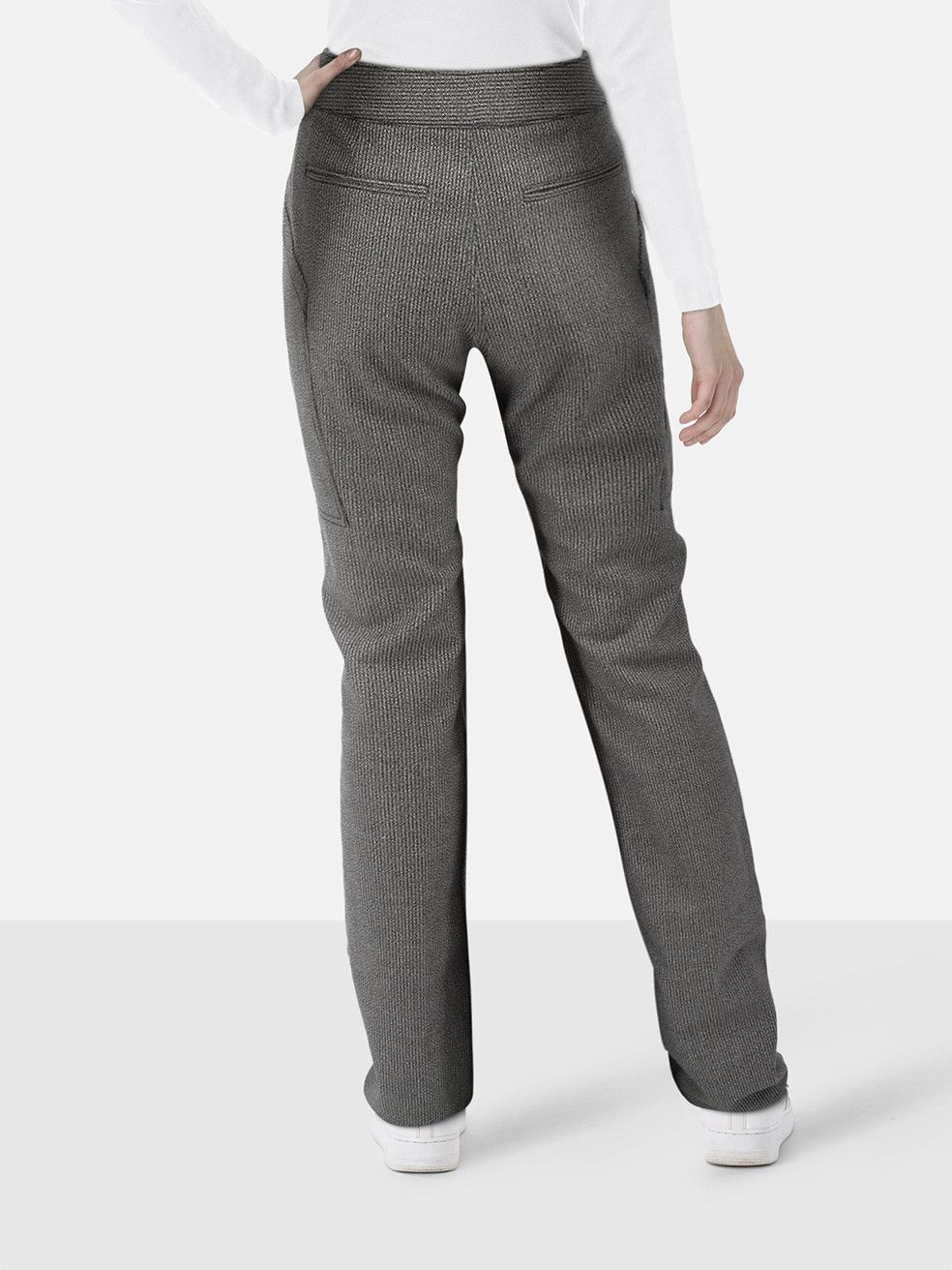 Stella McCartney Grey Straight Wool Trousers Size 27" / US 4 / IT 40 - 2 Thumbnail