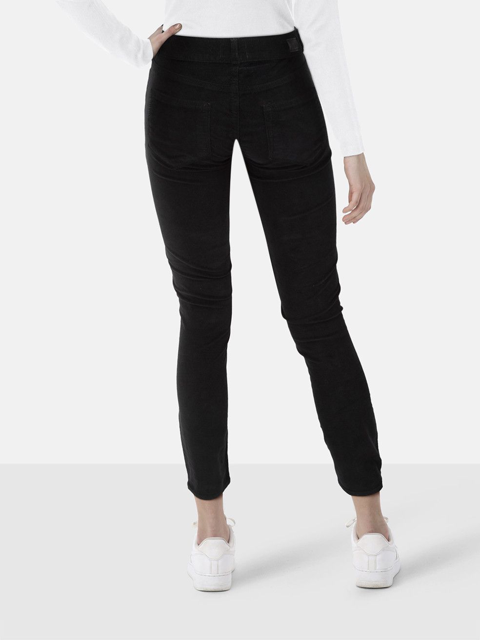 Paige Black Corduroy Trousers Size 27" / US 4 / IT 40 - 2 Thumbnail