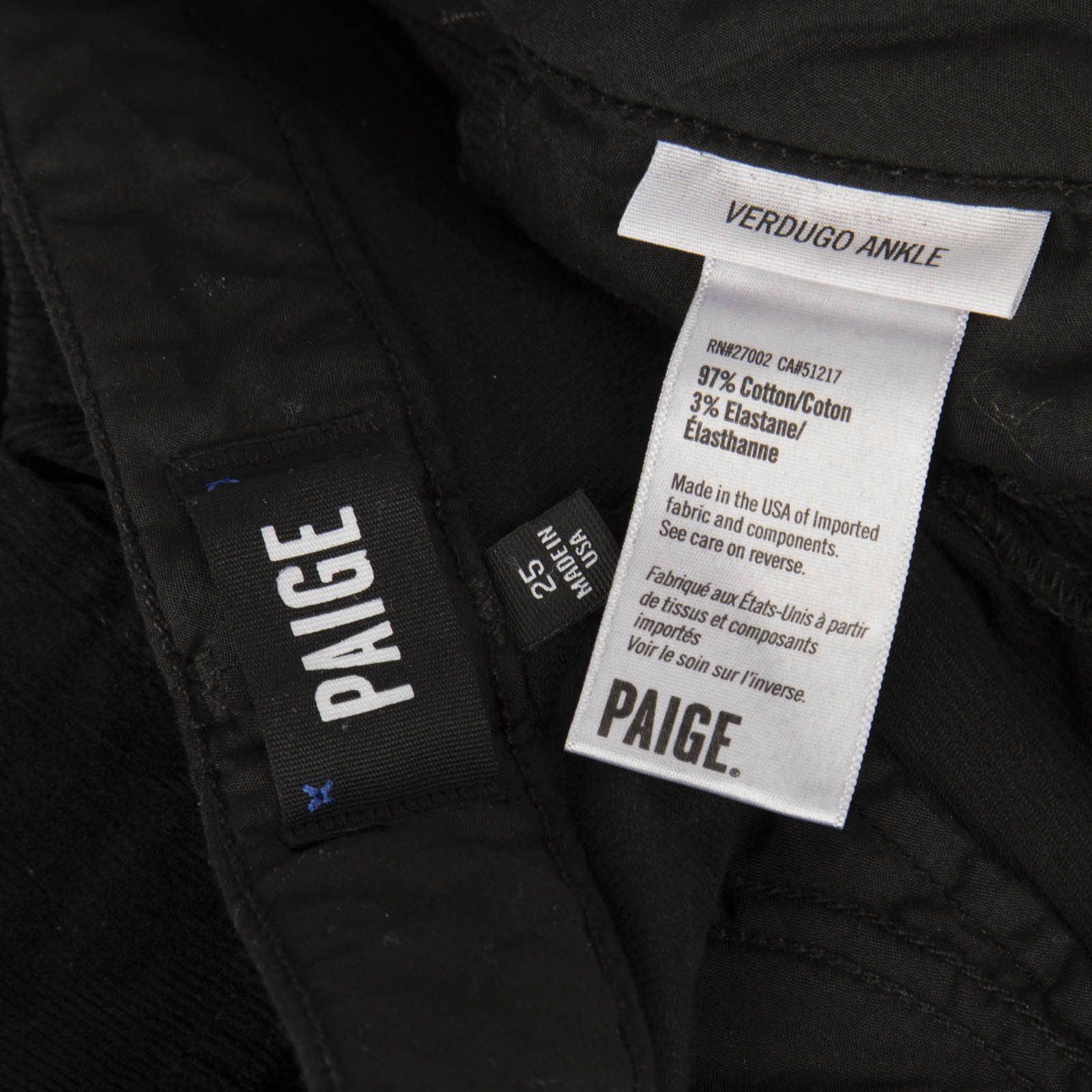 Paige Black Corduroy Trousers Size 27" / US 4 / IT 40 - 5 Thumbnail