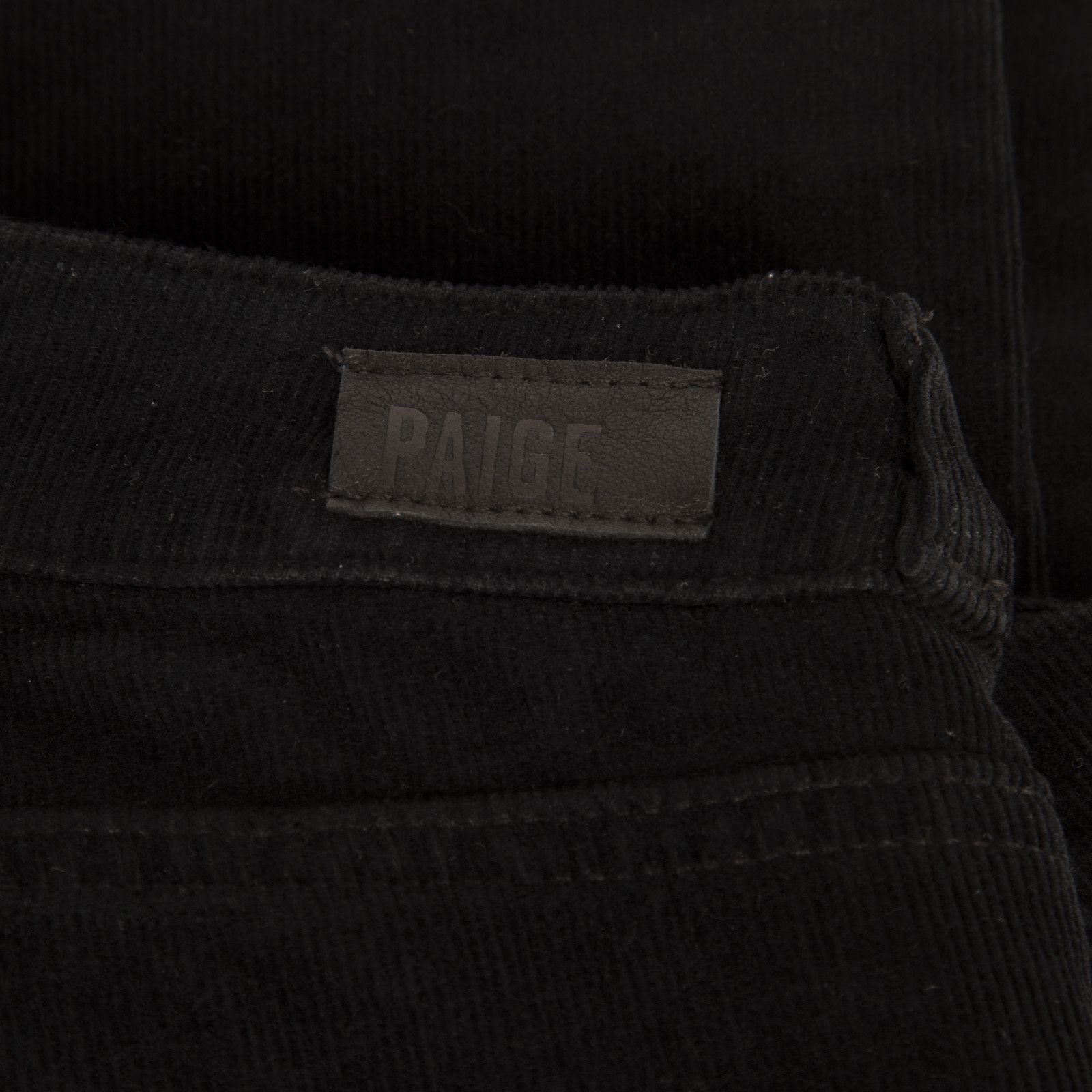 Paige Black Corduroy Trousers Size 27" / US 4 / IT 40 - 3 Thumbnail