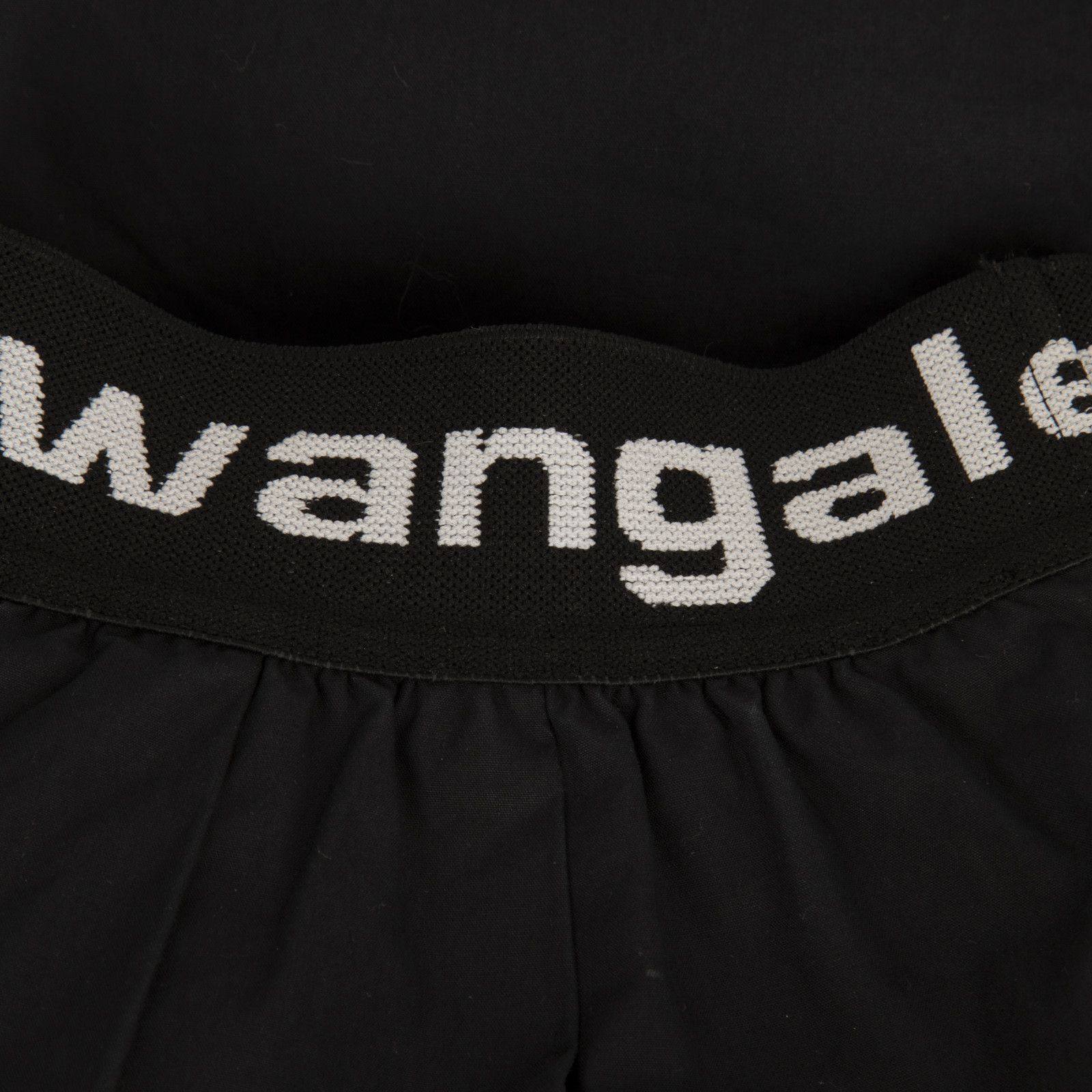 Alexander Wang Black Logo Elastic Waist Trousers Size 26" / US 2 / IT 38 - 3 Thumbnail