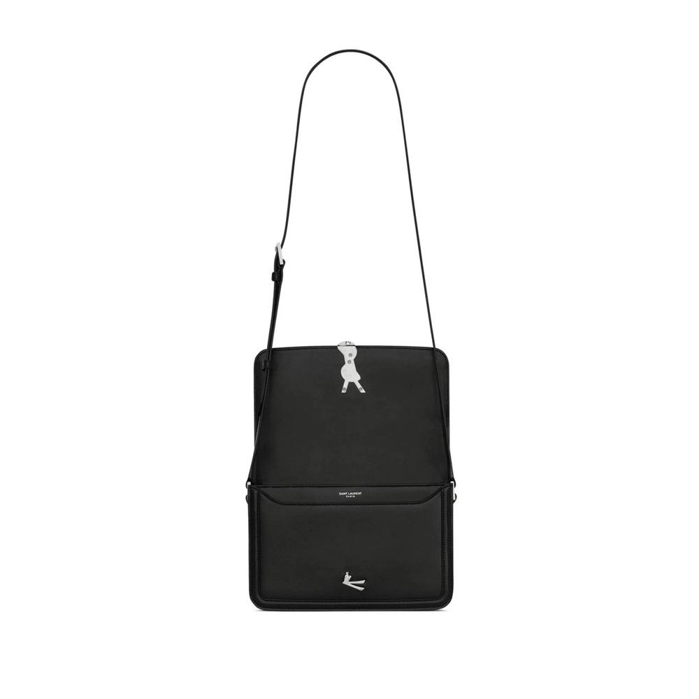 Saint Laurent Paris Saint Laurent BLACK Messenger Bags Size ONE SIZE - 5 Thumbnail