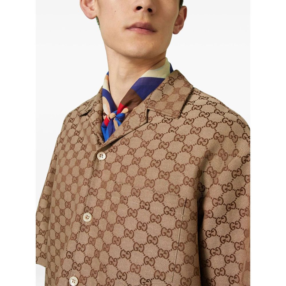 Gucci Gucci BROWN Shirts Size US XL / EU 56 / 4 - 3 Thumbnail