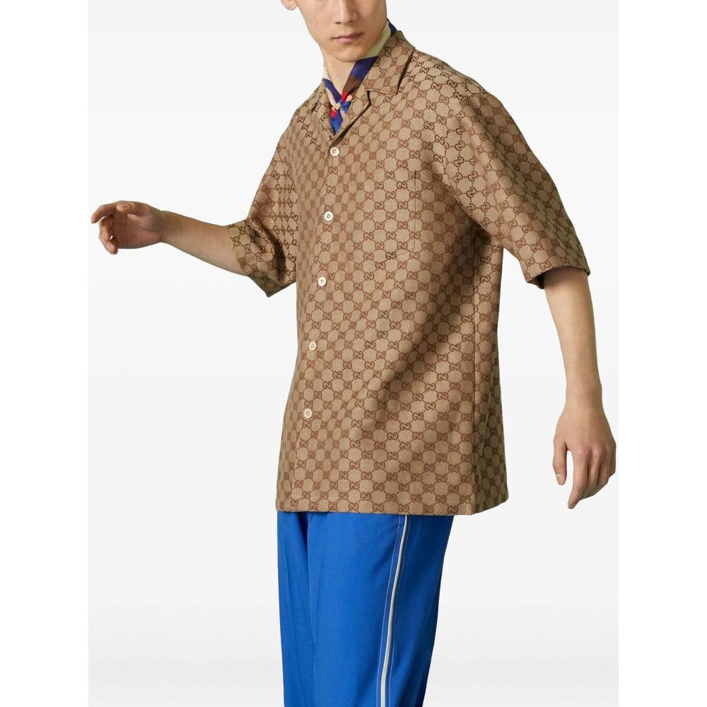 Gucci Gucci BROWN Shirts Size US XL / EU 56 / 4 - 5 Thumbnail