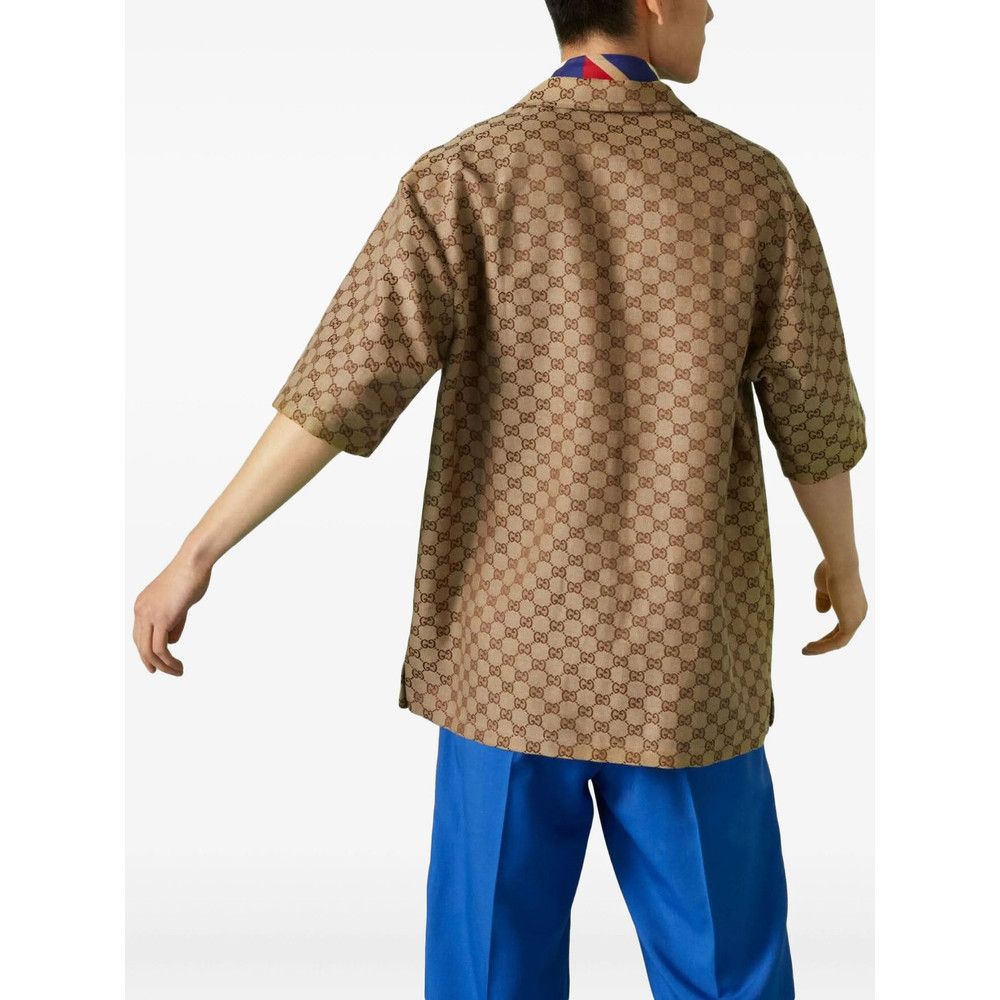 Gucci Gucci BROWN Shirts Size US XL / EU 56 / 4 - 2 Thumbnail