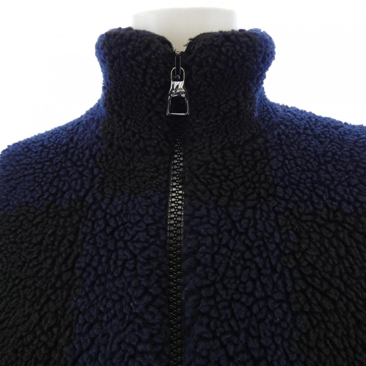 Louis Vuitton Louis Vuitton Louis Vuitton Jacquard Damier Fleece Jacket Textile Outerwear HMY05WLZ8 DUTY FREE for USA Size ONE SIZE - 5 Thumbnail