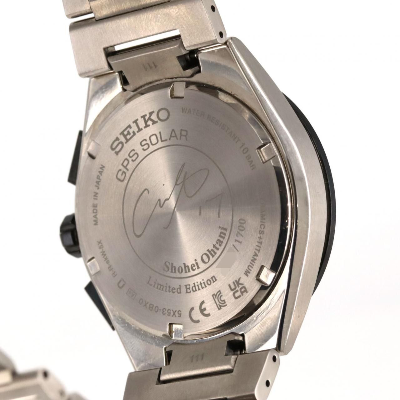 Seiko Seiko Seiko Astron GPS Shohei Ohtani Limited Titanium Metal Quartz 5X53-0BX0/SBXC125 DUTY FREE for USA Size ONE SIZE - 4 Thumbnail
