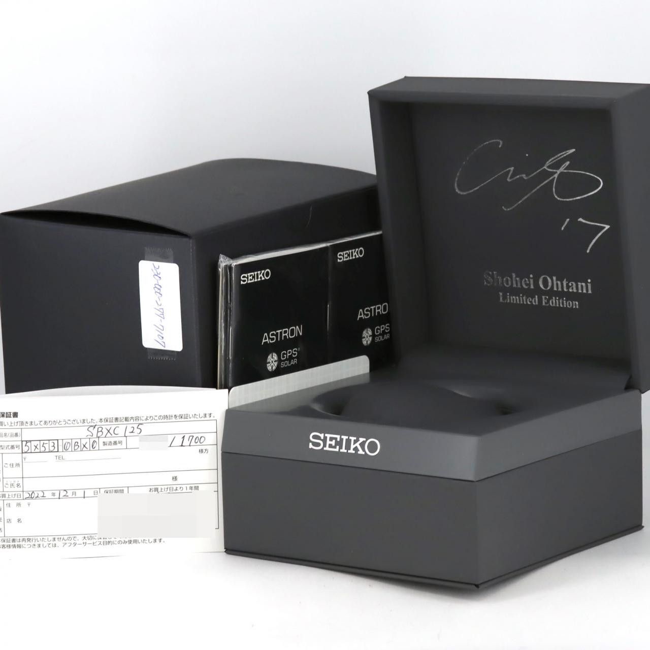 Seiko Seiko Seiko Astron GPS Shohei Ohtani Limited Titanium Metal Quartz 5X53-0BX0/SBXC125 DUTY FREE for USA Size ONE SIZE - 6 Thumbnail