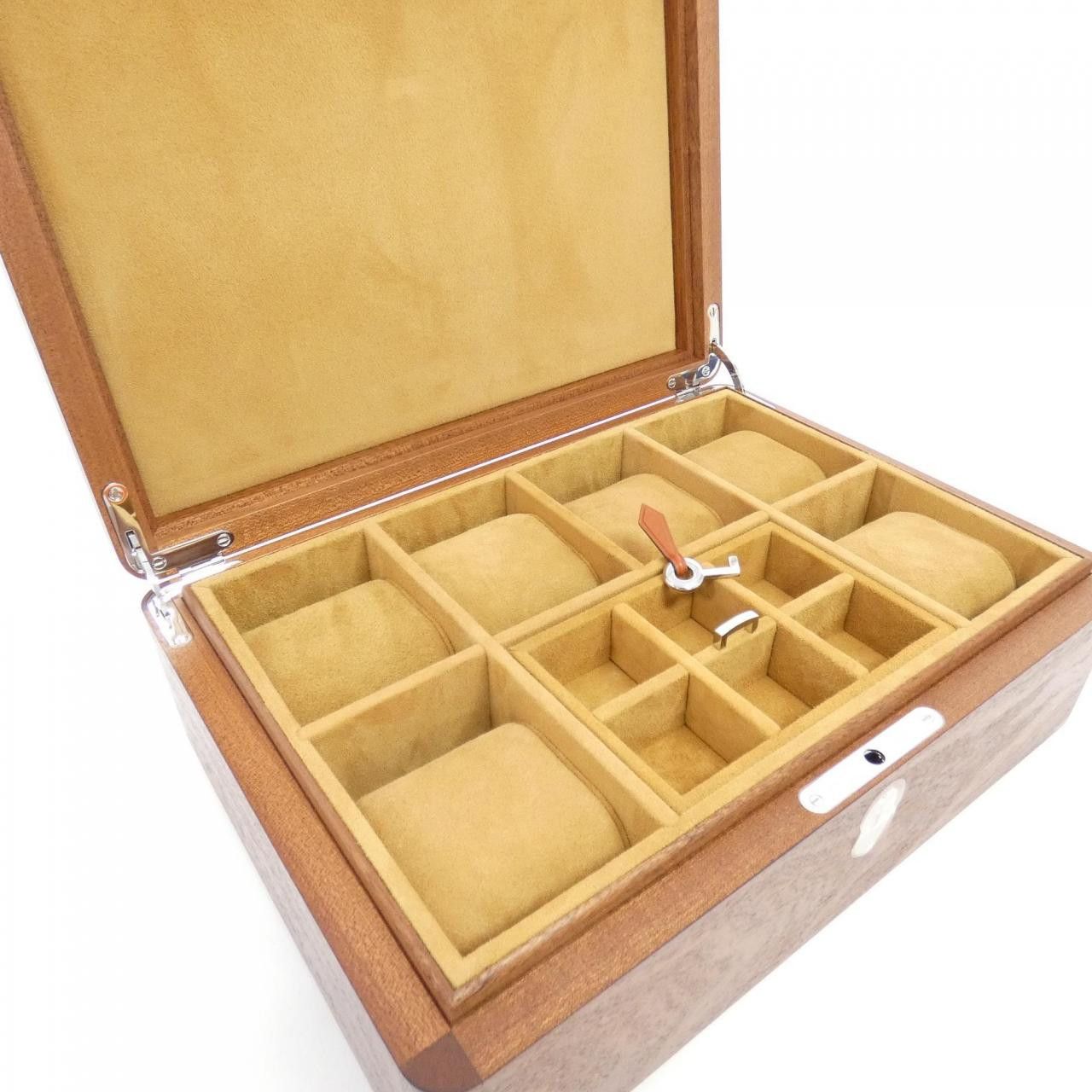 Hermes Hermes Hermès FELIN DANS UN JARDIN MEXICAN Mahogany Wood Evercolor Epsom Chèvre Home Decor Set Plant-based Other Stamp B DUTY FREE for USA Size ONE SIZE - 4 Thumbnail