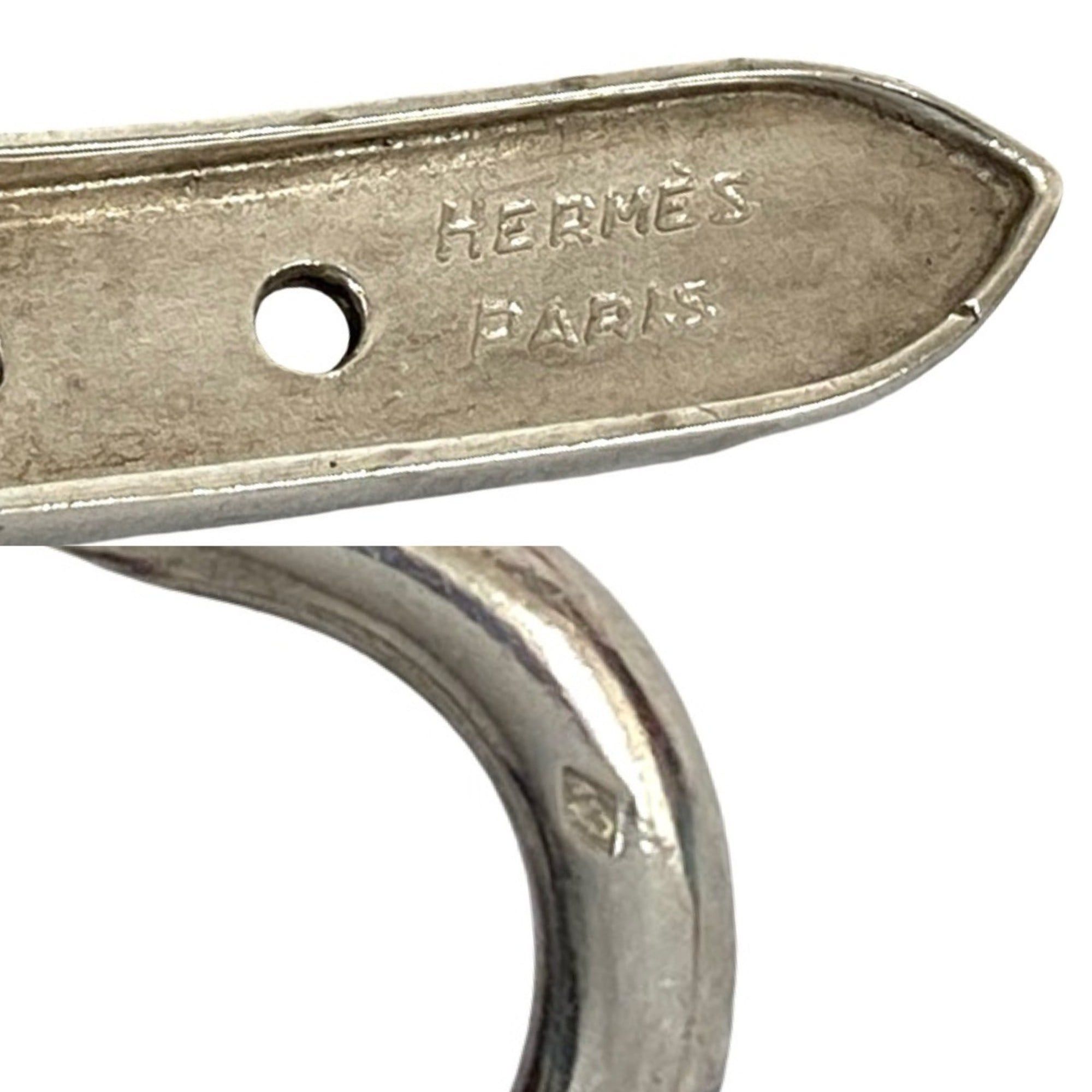 Hermes HERMES Boucle Cellier Silver 925 Chain Bracelet Bangle 2353e Size ONE SIZE - 3 Thumbnail